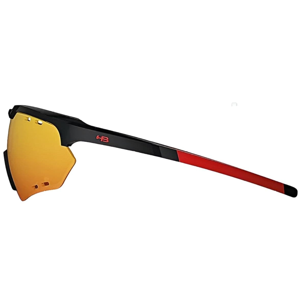 Óculos Ciclismo HB Shield Compact M Preto Vermelho Proteção UV