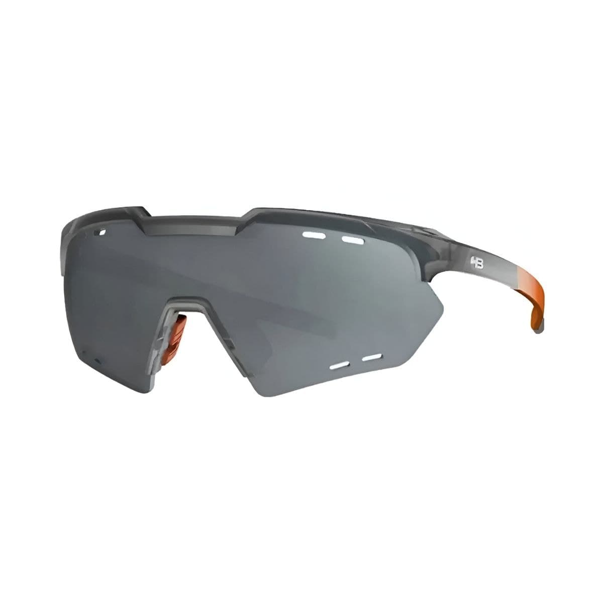 Óculos Ciclismo HB Shield Compact M Prata Laranja Proteção UV