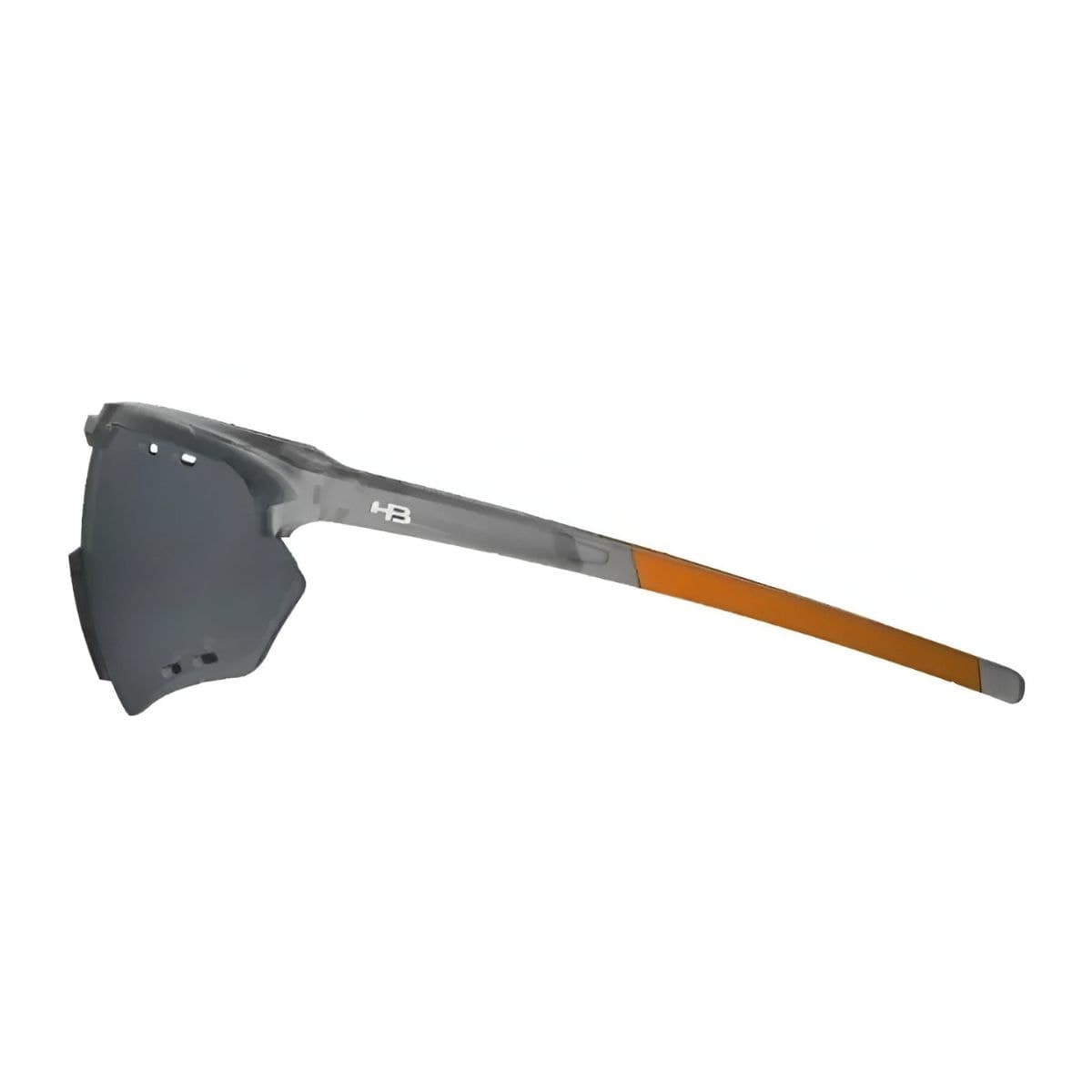 Óculos Ciclismo HB Shield Compact M Prata Laranja Proteção UV