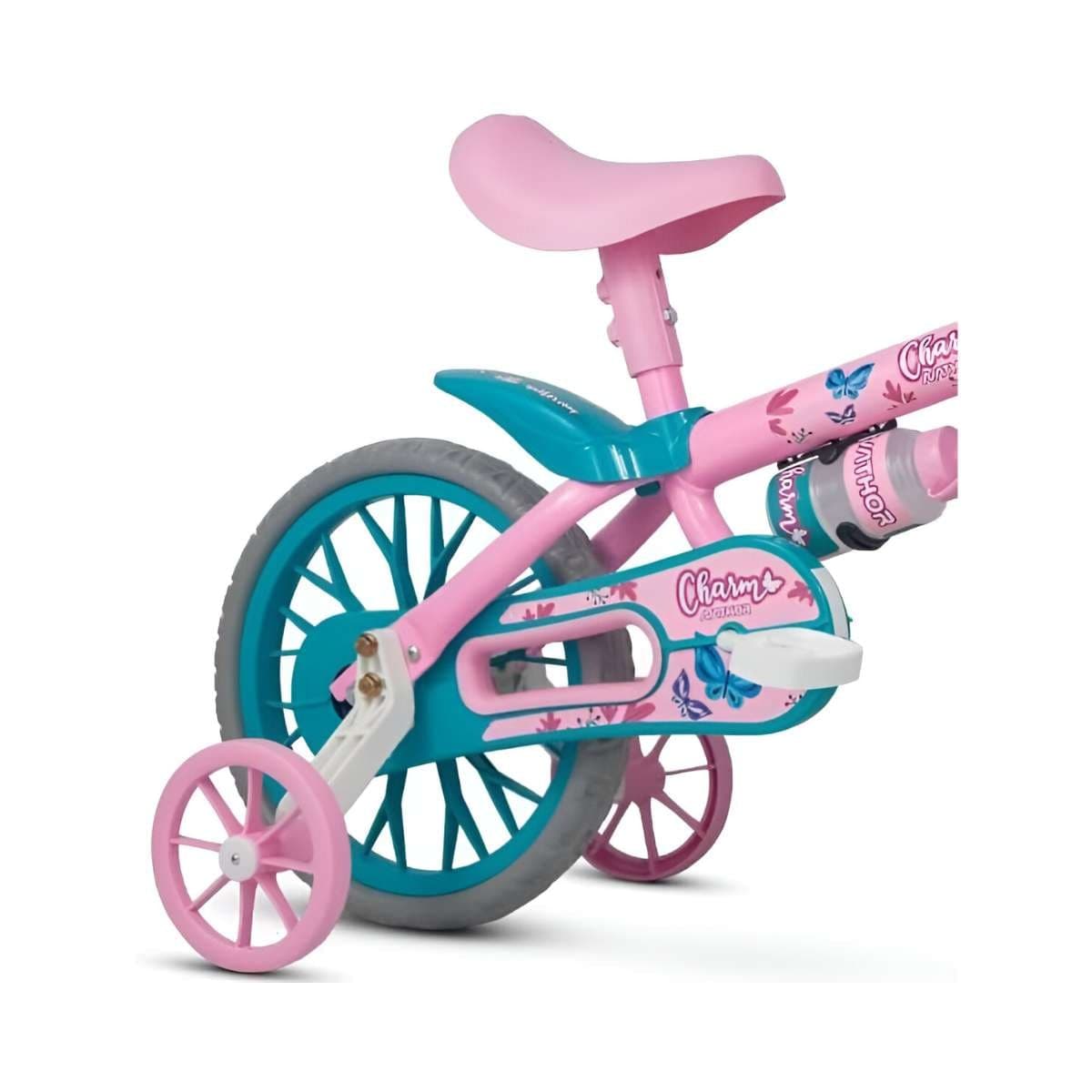 Bicicleta Aro 12 Nathor Charm Rosa e Azul