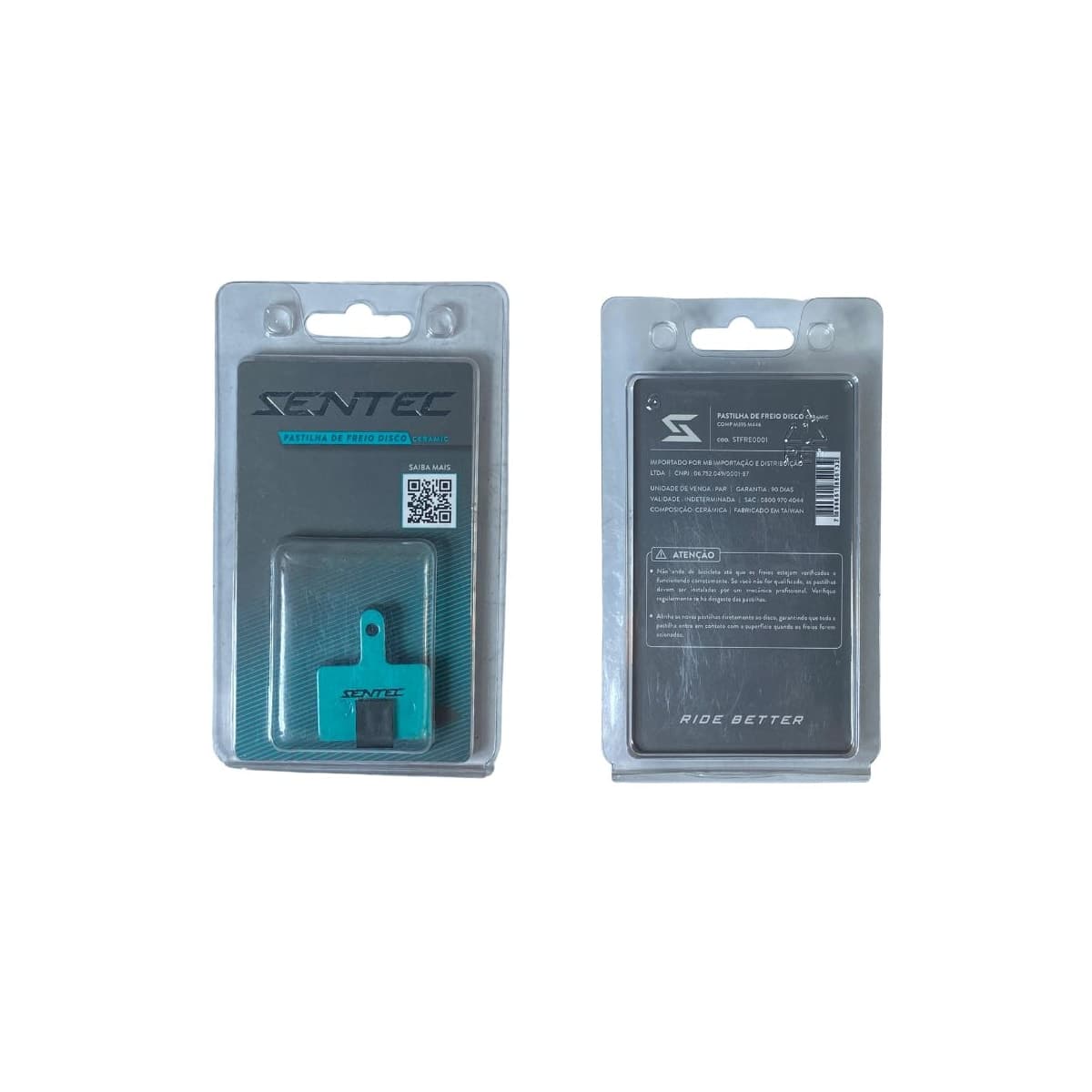 Pastilha Freio de Bicicleta Sentec Cerâmica