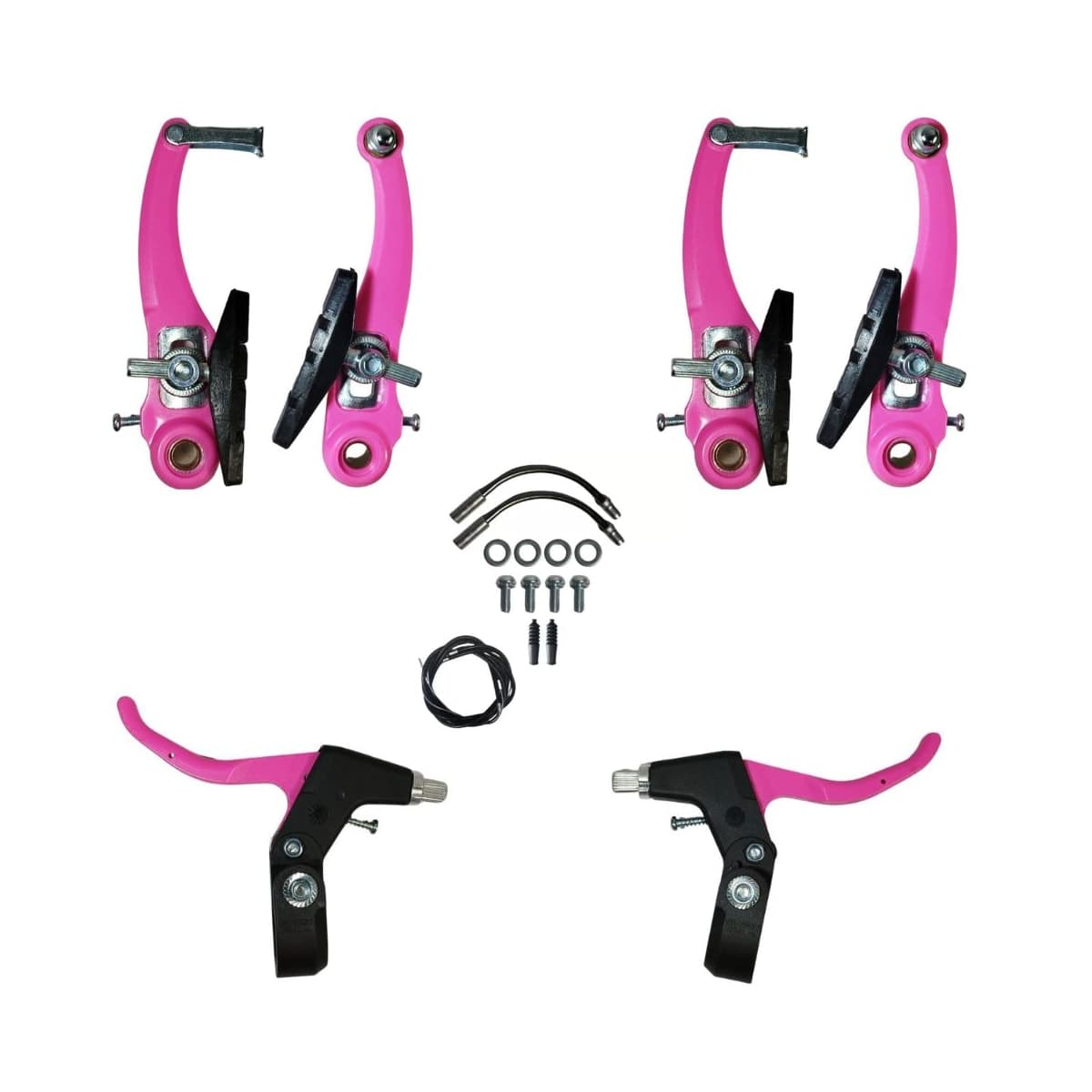 Freio V Brake Importado Nylon Rosa