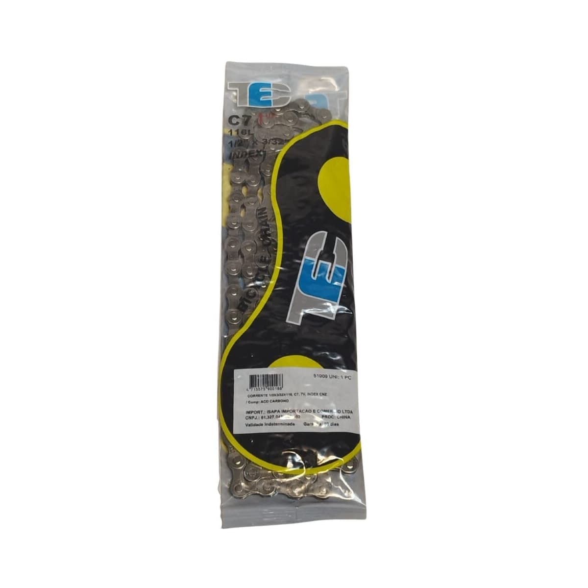Corrente Fina TEC C7 1/2x3,32 116 Elos Prata Index 7V