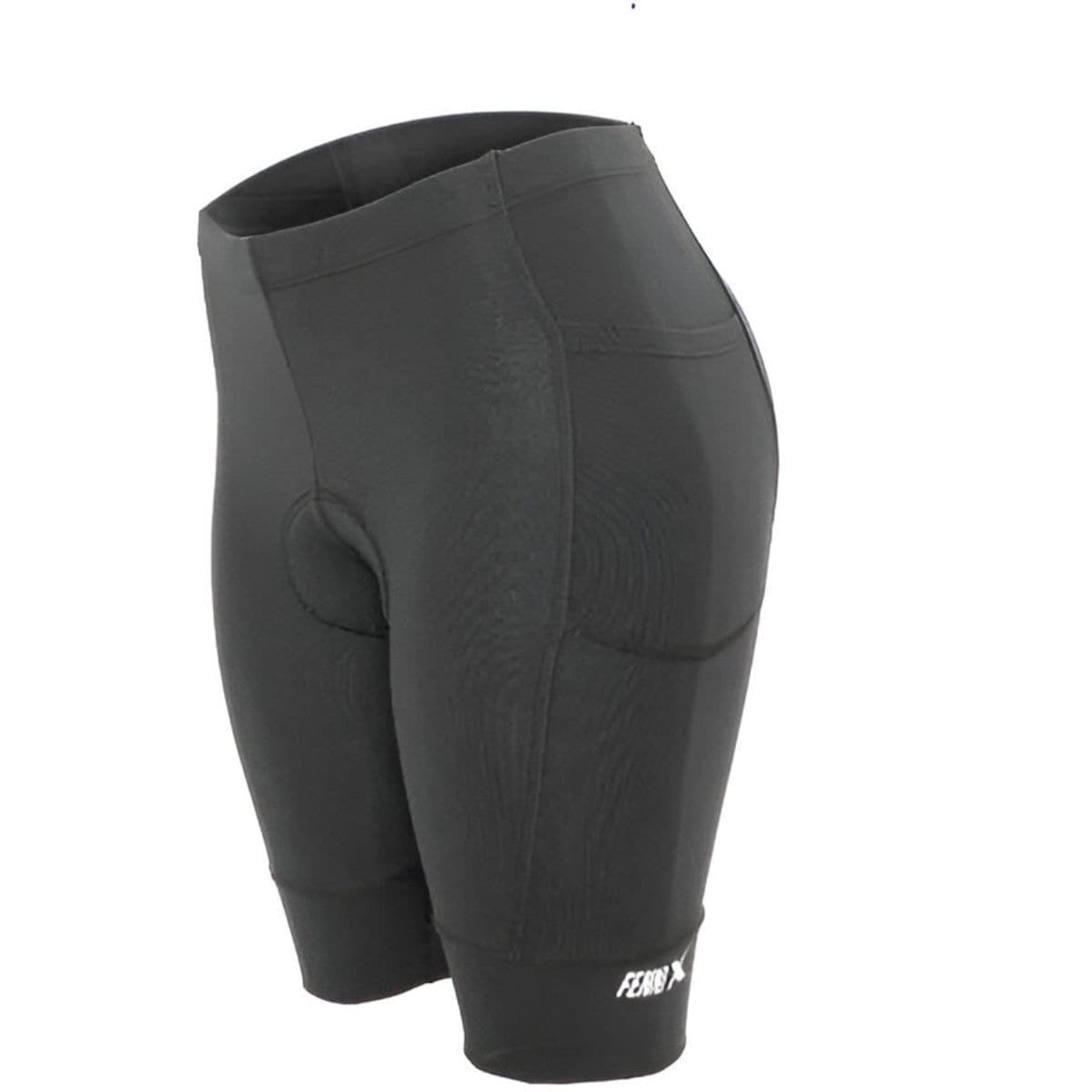 Bermuda Ciclismo Feminina Fennix Slin Preto Com Bolso