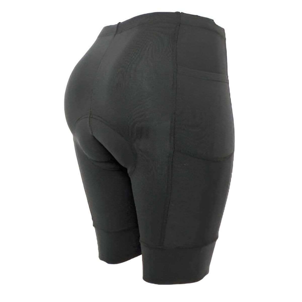 Bermuda Ciclismo Feminina Fennix Slin Preto Com Bolso