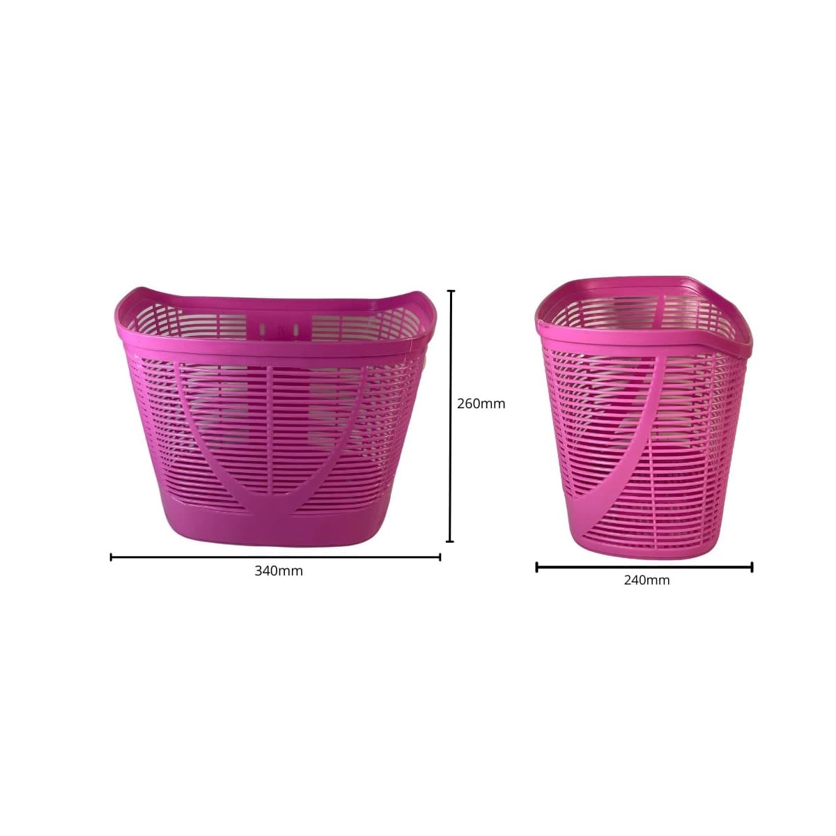 Cesta de Bicicleta Aro 26 Shaoxing Nylon Rosa