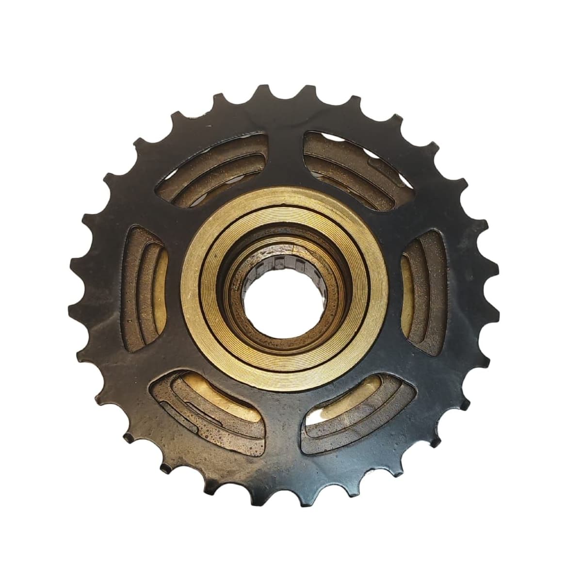 Roda Livre Catraca 7V Saiguan Index Dourado com Preto 14/28D