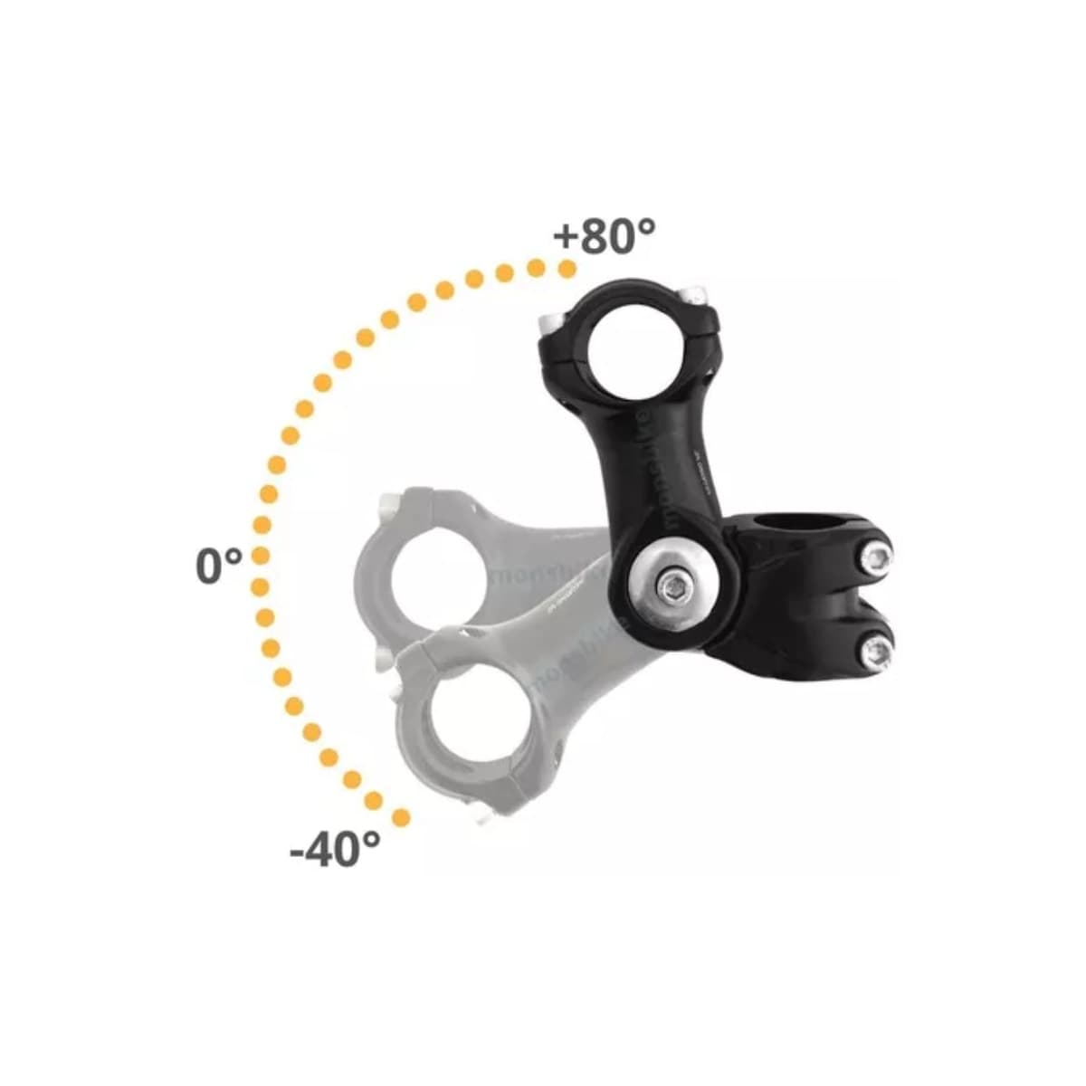 Suporte Mesa MTB GTU Alumínio Ahead Set 100mm x 31,8mm Preto