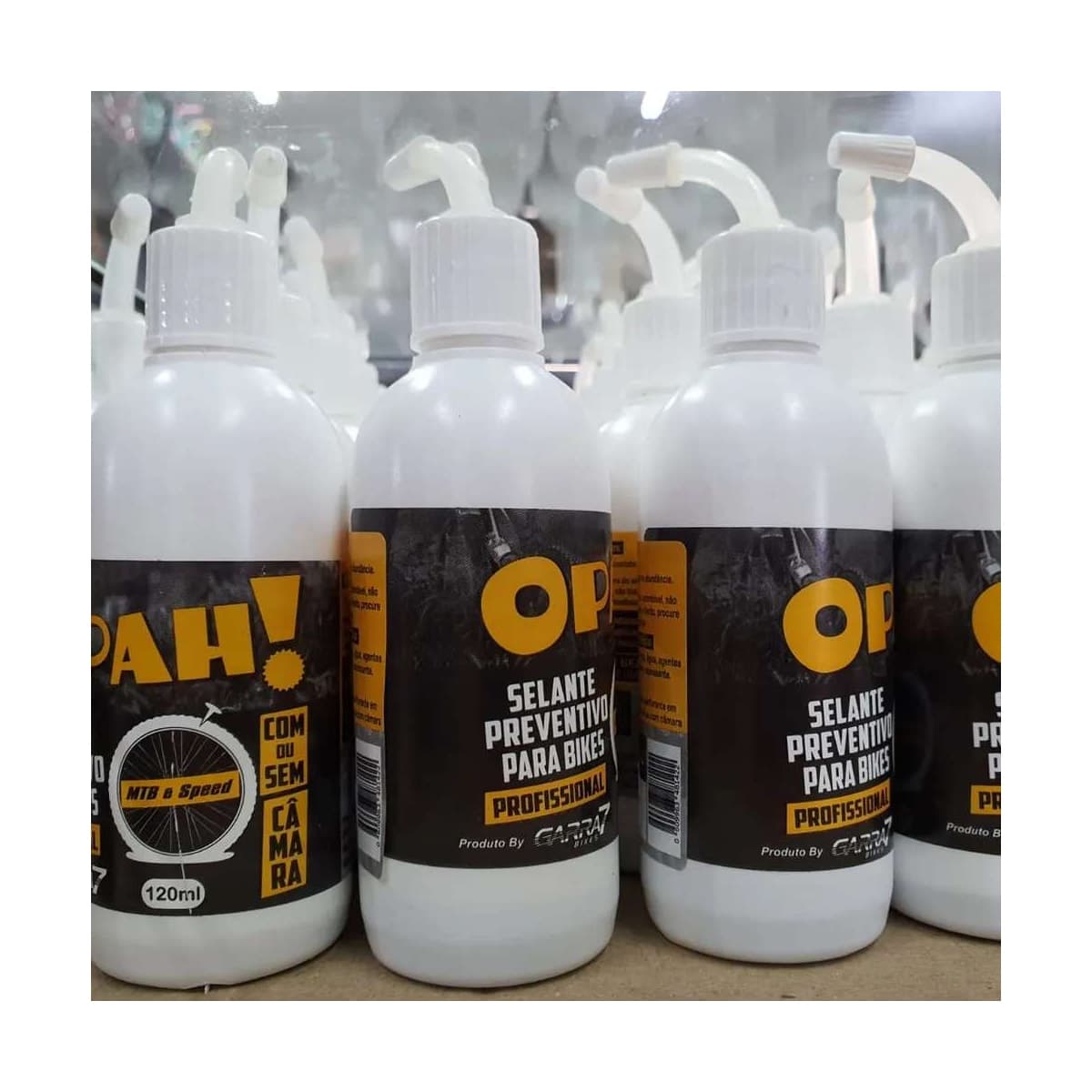 Selante Preventivo para Vedação de Furos OPAH! 120ml P/Pneu Tubeless