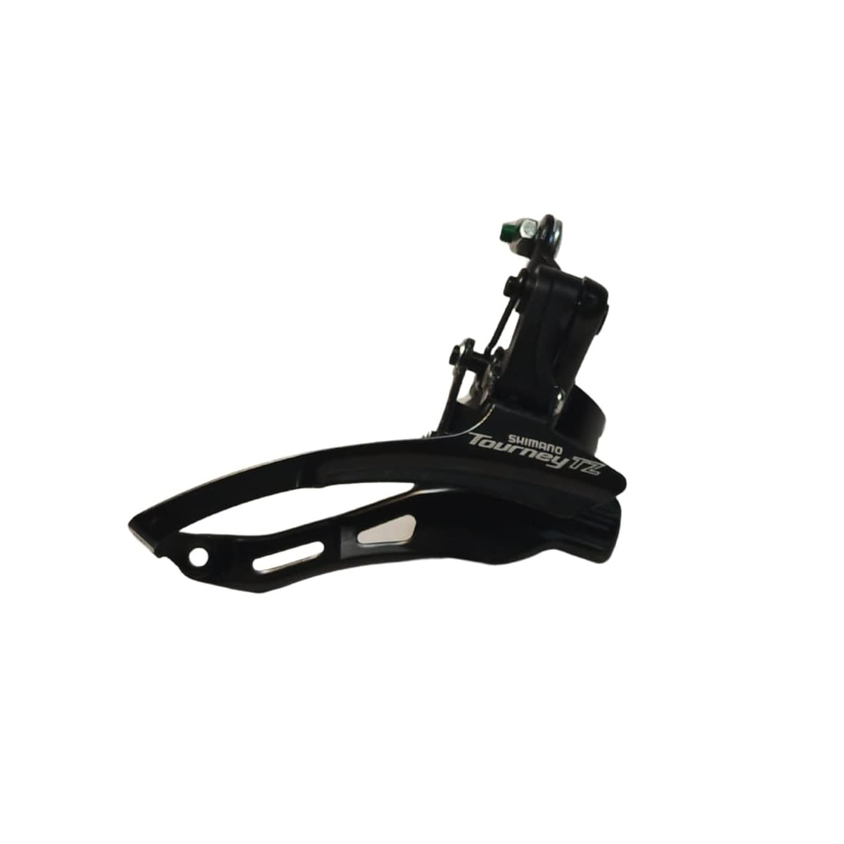 Cambio Dianteiro Shimano Tourney TZ-500 31,8mm Puxa Por Baixo Preto Para Pedivela Reduzido