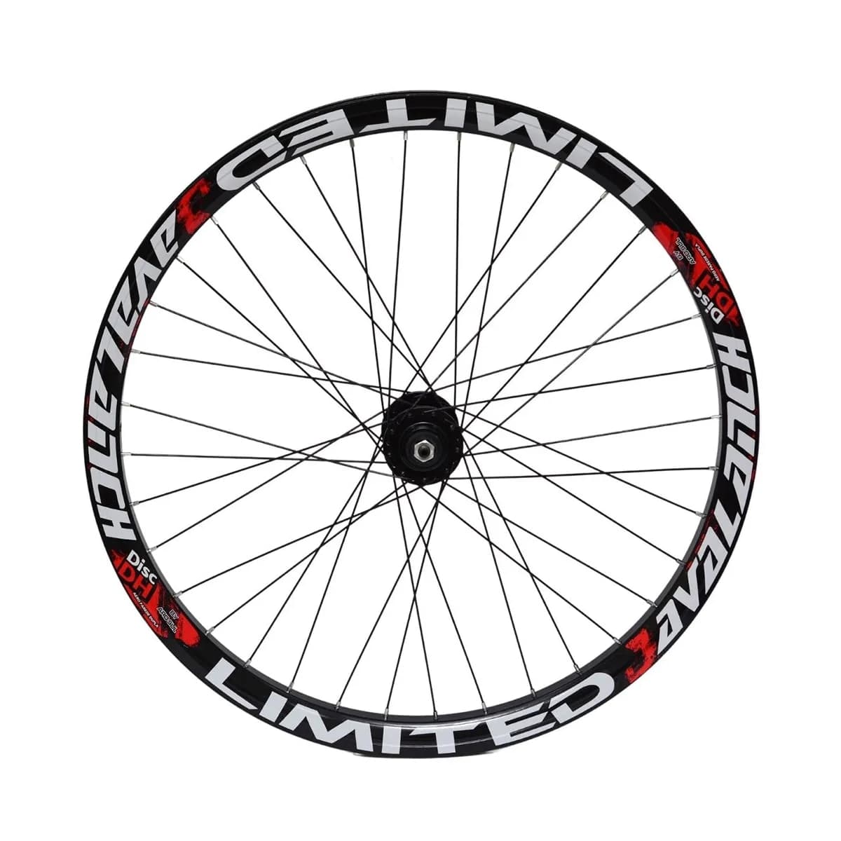Par de Roda 26 Avalanch Cubo K7 Freio Disco 36 Furos Preto