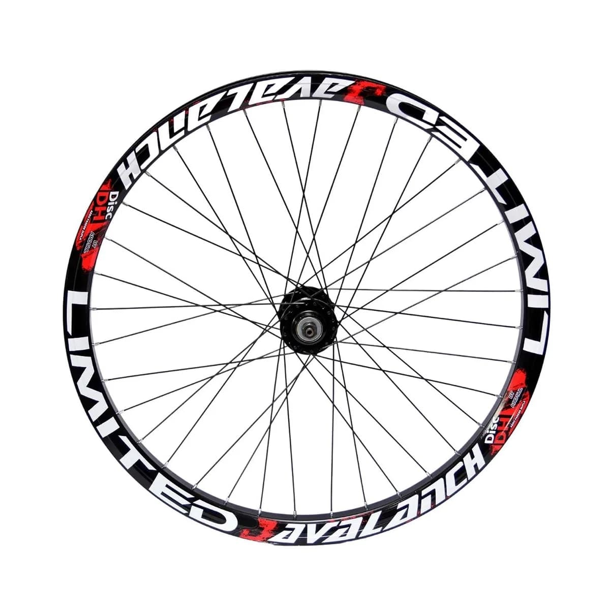 Roda 26 Mtb Aros Avalanch Preto Cubo Rosca Raio Fino 36 Furos
