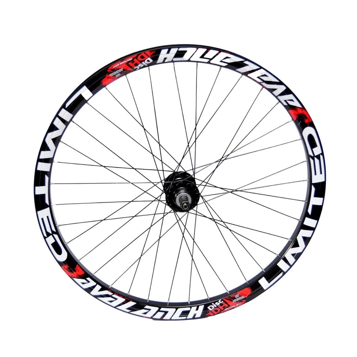 Roda 26 Mtb Aros Avalanch Preto Cubo Rosca Raio Fino 36 Furos