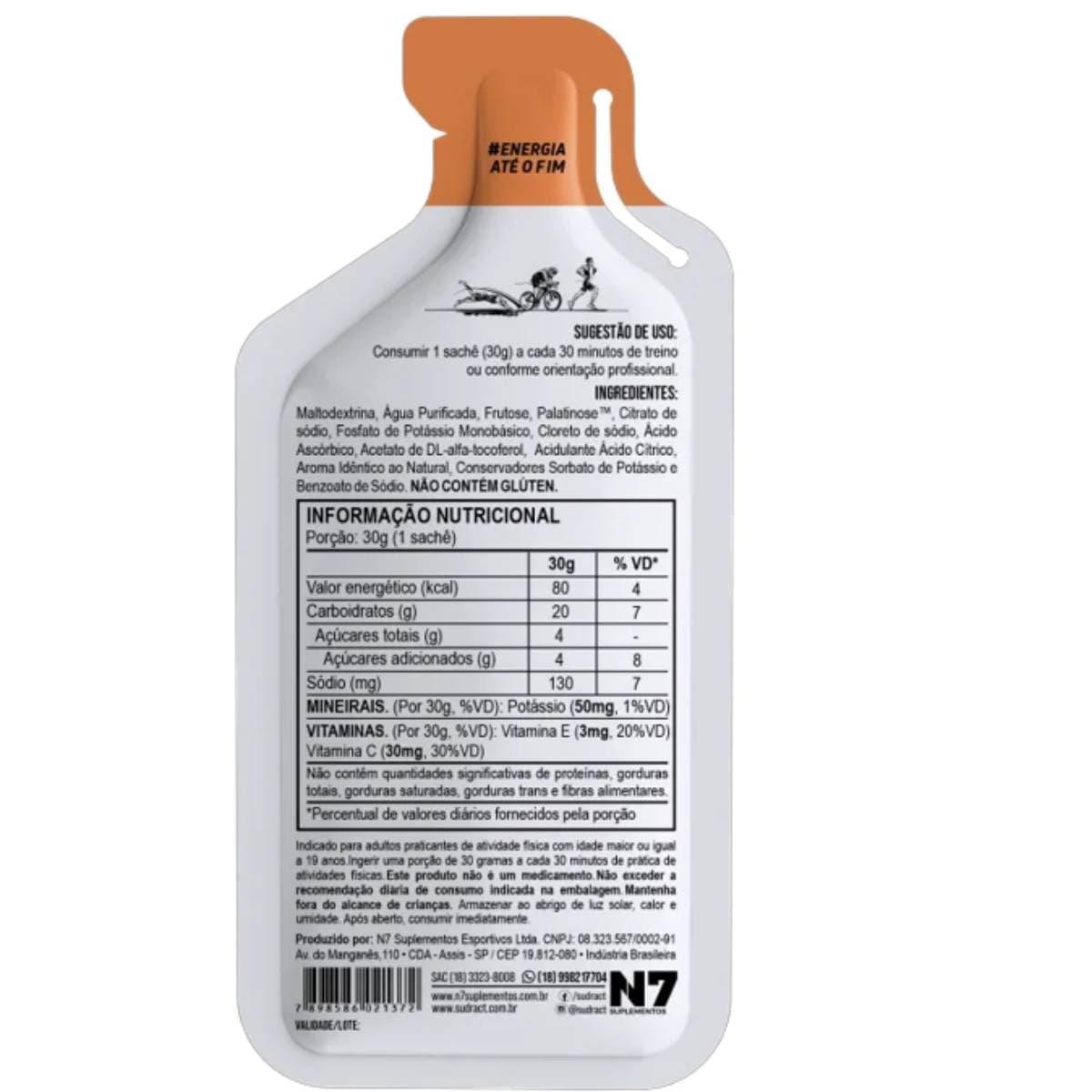 Suplemento Sudract Energy Pro Gel ( 10 Unidades )