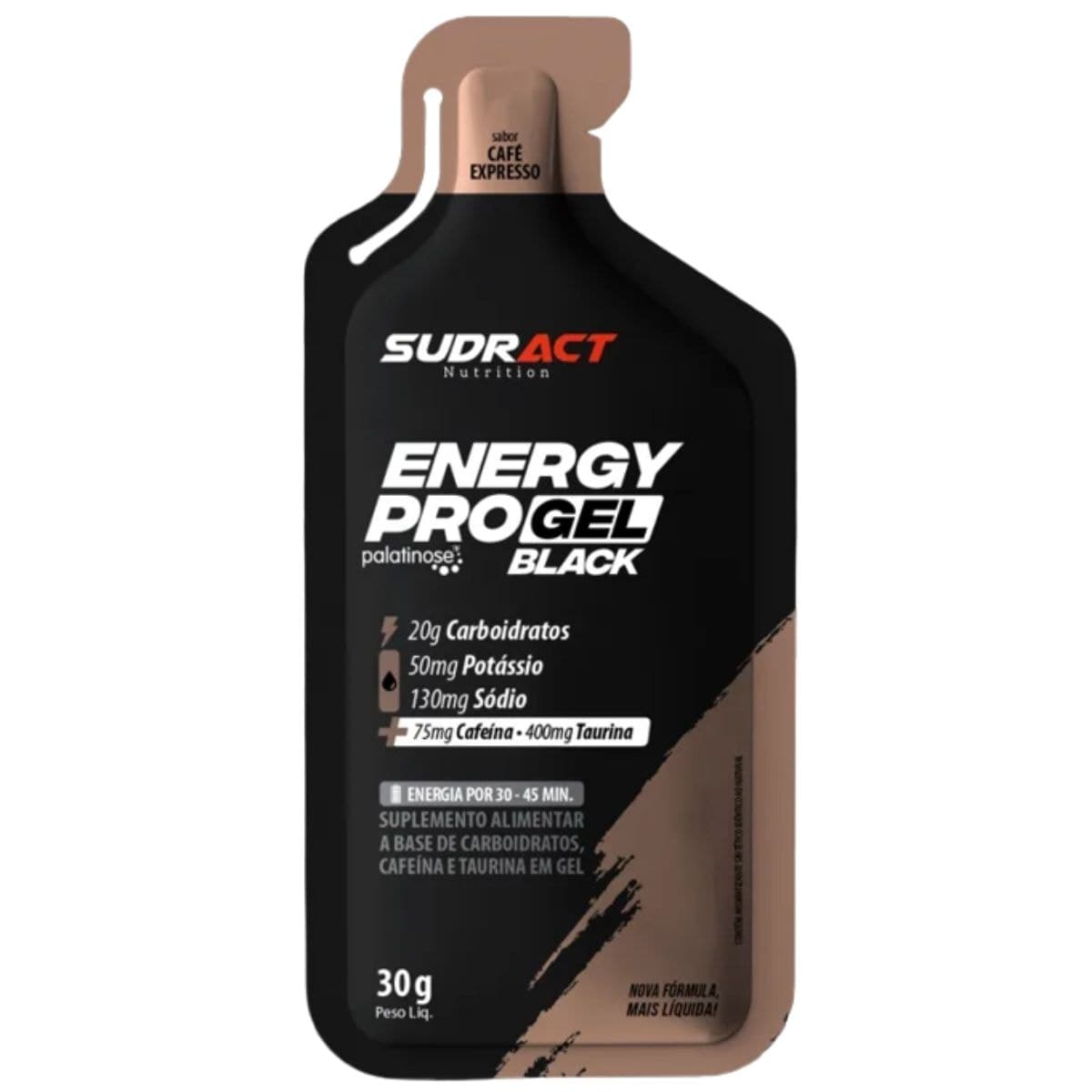 Suplemento Sudract Energy Pro Gel Black ( 10 Unidades )