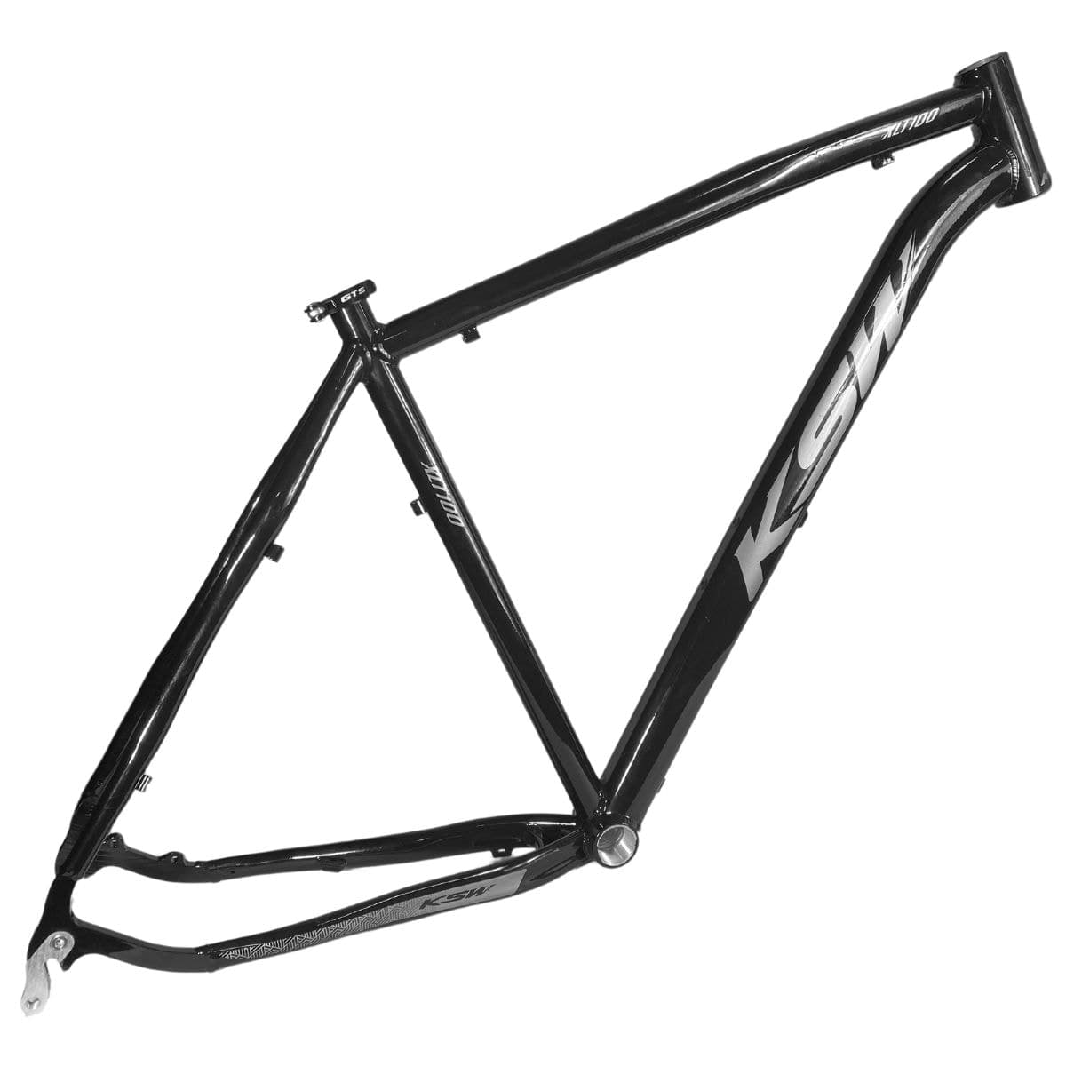 Quadro de Bicicleta 29 KSW XLT 100 Mega Preto e Prata