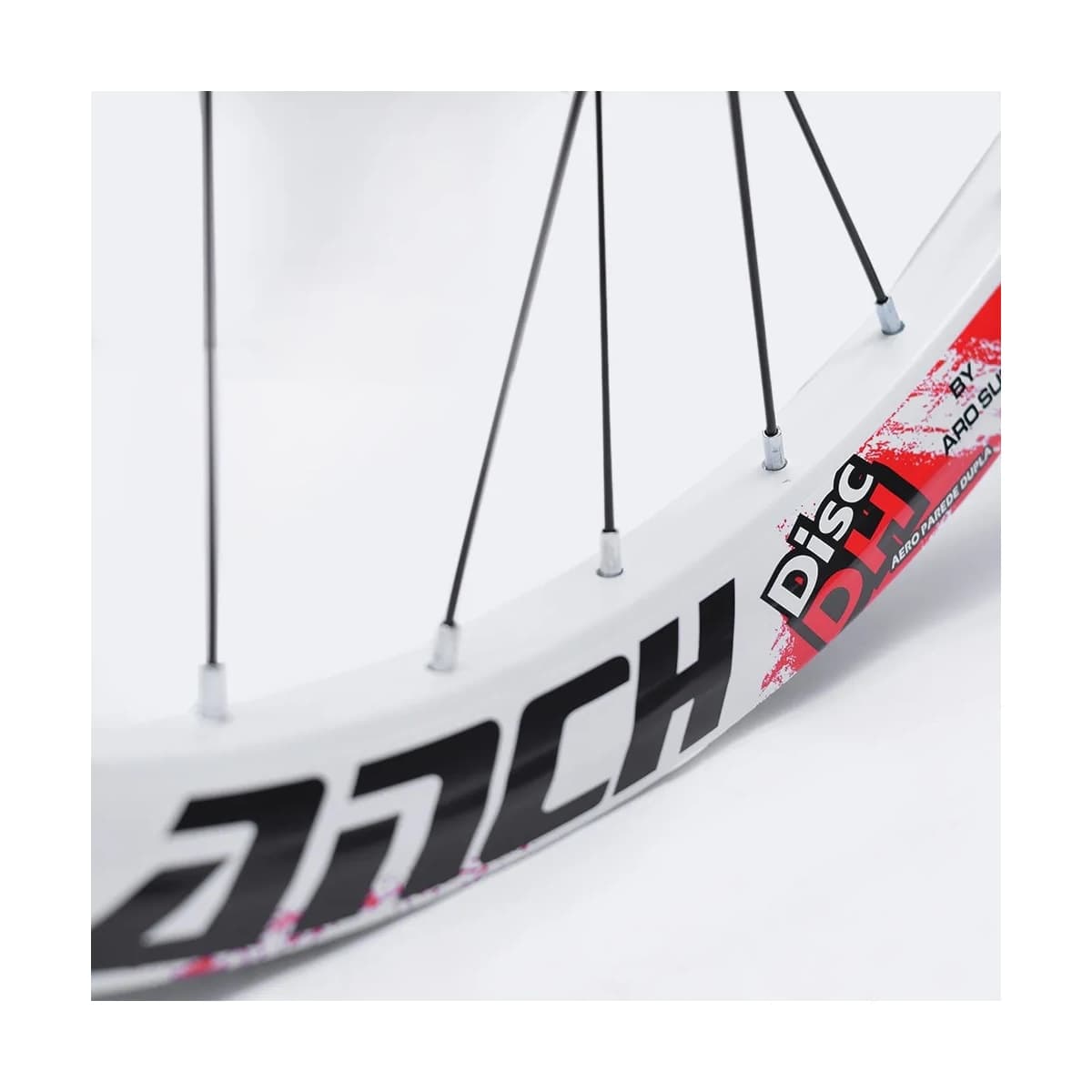 Par de Roda 26 Avalanch Cubo K7 Freio Disco 36 Furos Branco