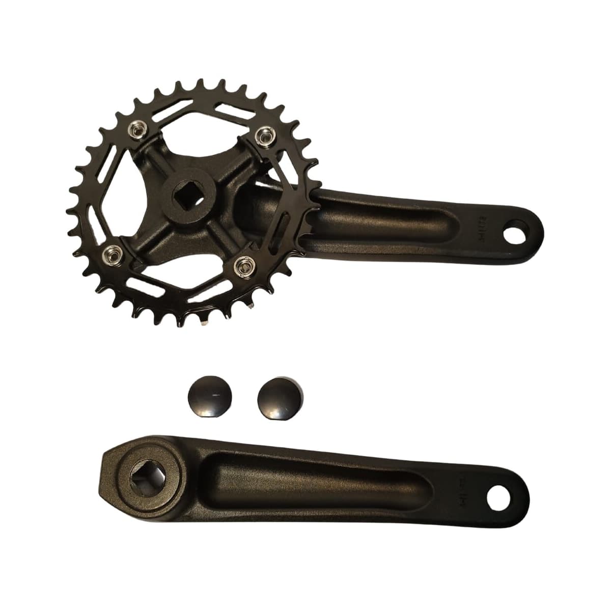 Pedivela Alumínio Single GTS 34D Preto 175mm Ponta Quadrada