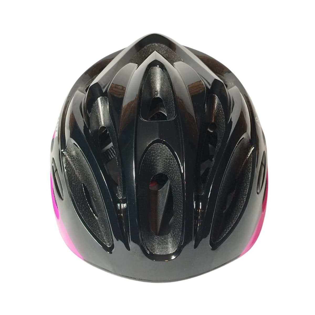 Capacete Bike Absolute Mia Preto e Rosa Com Led - M