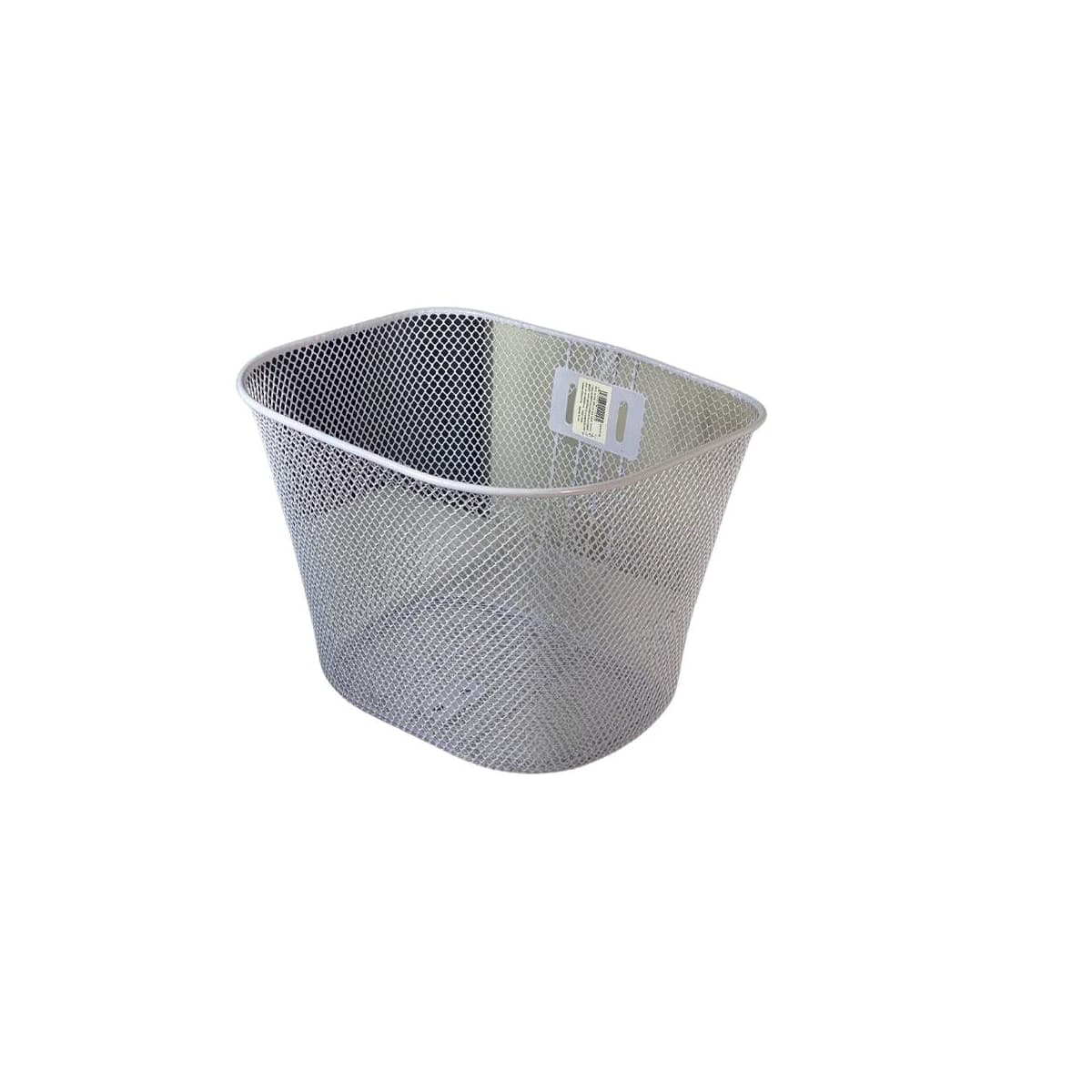 Cesta de Bicicleta Grande Oval Aro 26 Importado Aço Branco