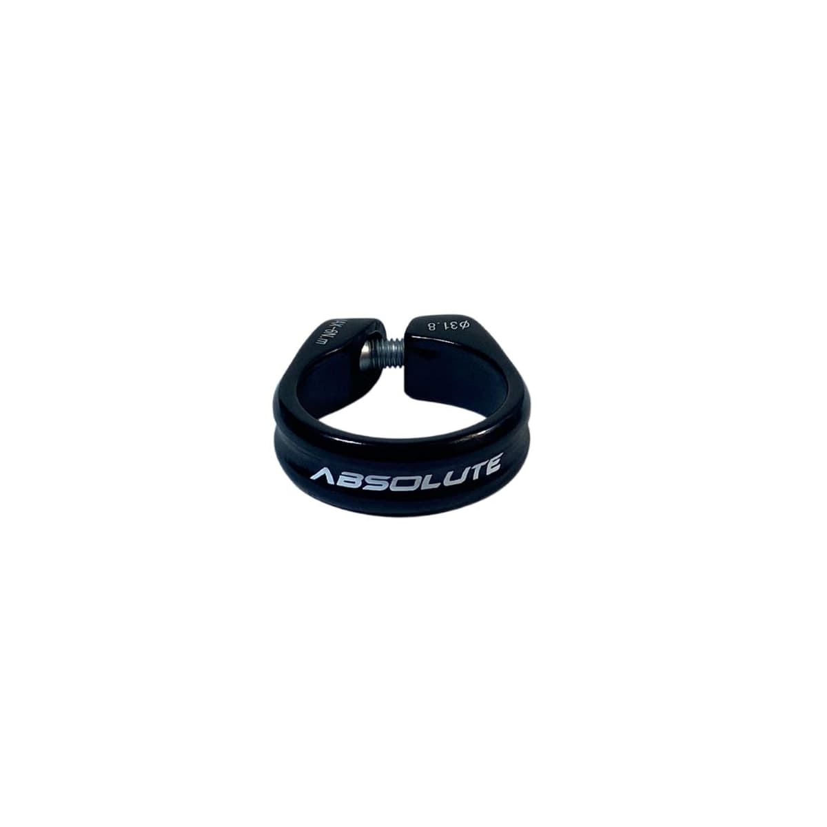 Abraçadeira Selim Absolute 31,8mm Alumínio Preto Brilhante