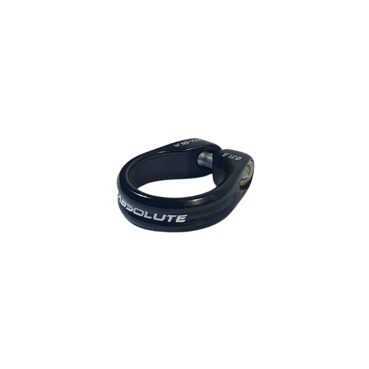 Abraçadeira Selim Absolute 31,8mm Alumínio Preto Brilhante