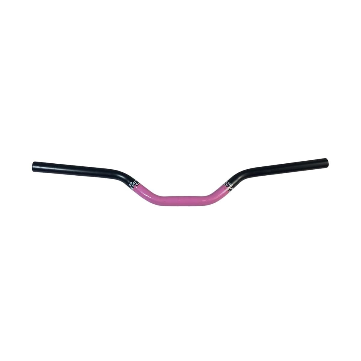 Guidão DH Aço Tubo Cross Preto e Rosa Expandido