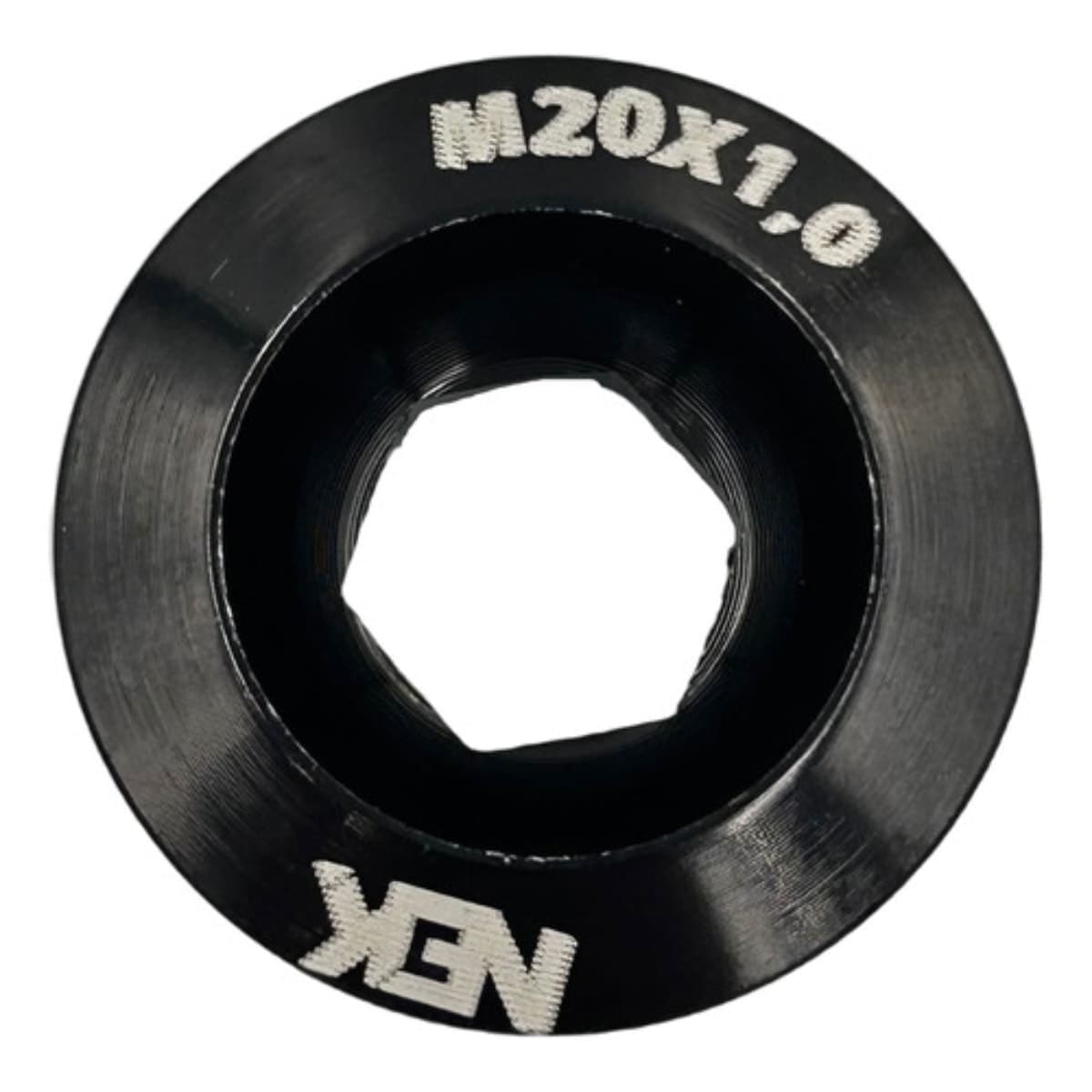 Tampa Pedivela Hollowtech Nek M20 Alumínio Preto
