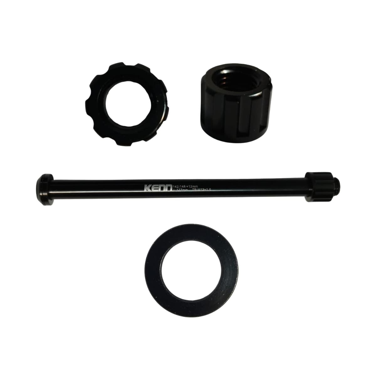 Eixo Passante Traseiro Nek 177mm Alumínio Preto Grosso 12mm