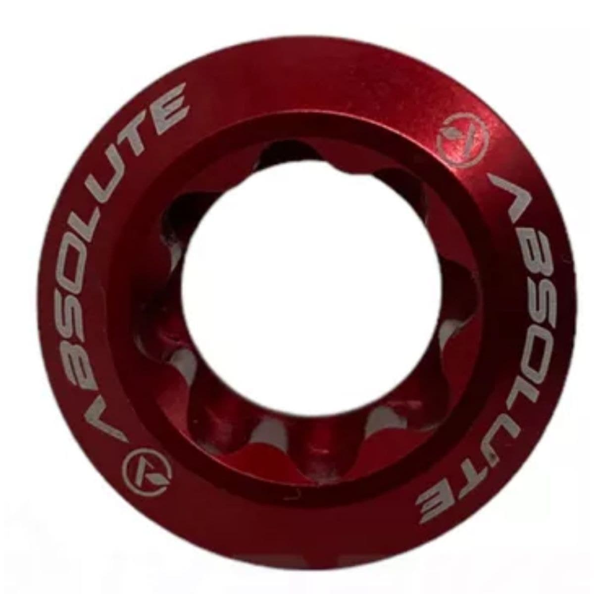 Tampa Pedivela Hollowtech Absolute M20 Alumínio Vermelho