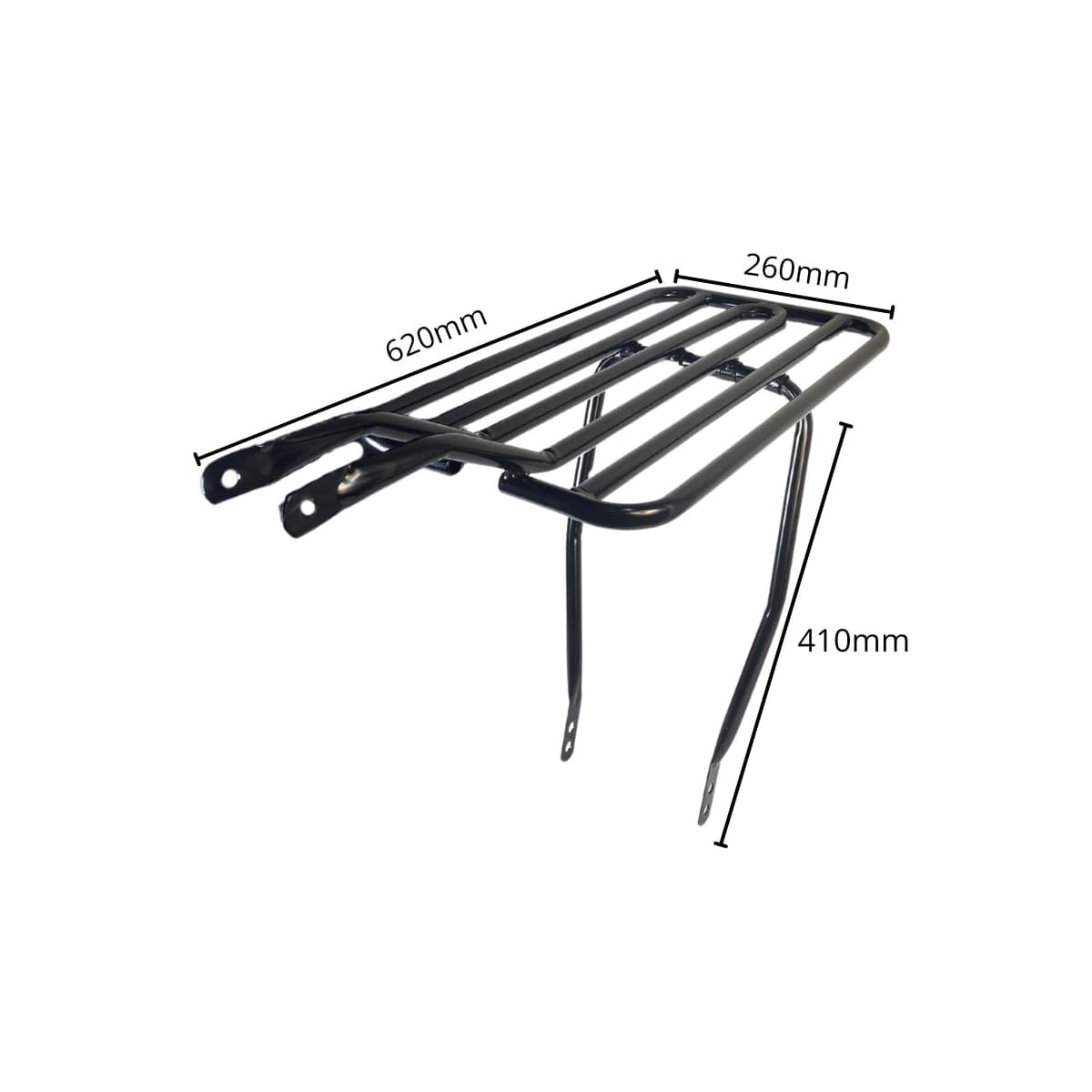 Bagageiro de Bicicleta Tubular Aro 26 Pro Roll Preto