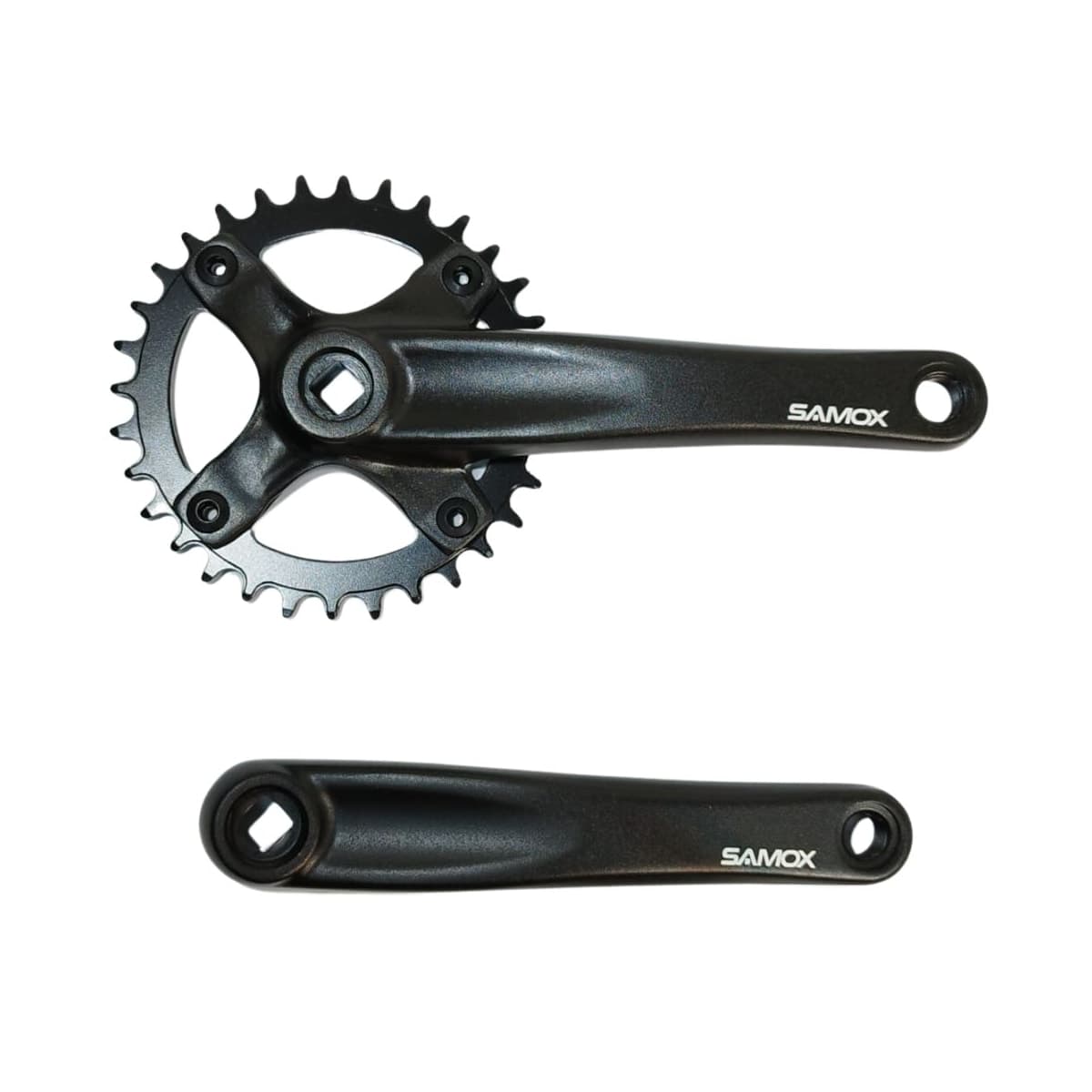 Pedivela Alumínio Single Samox 32D Preto 175mm