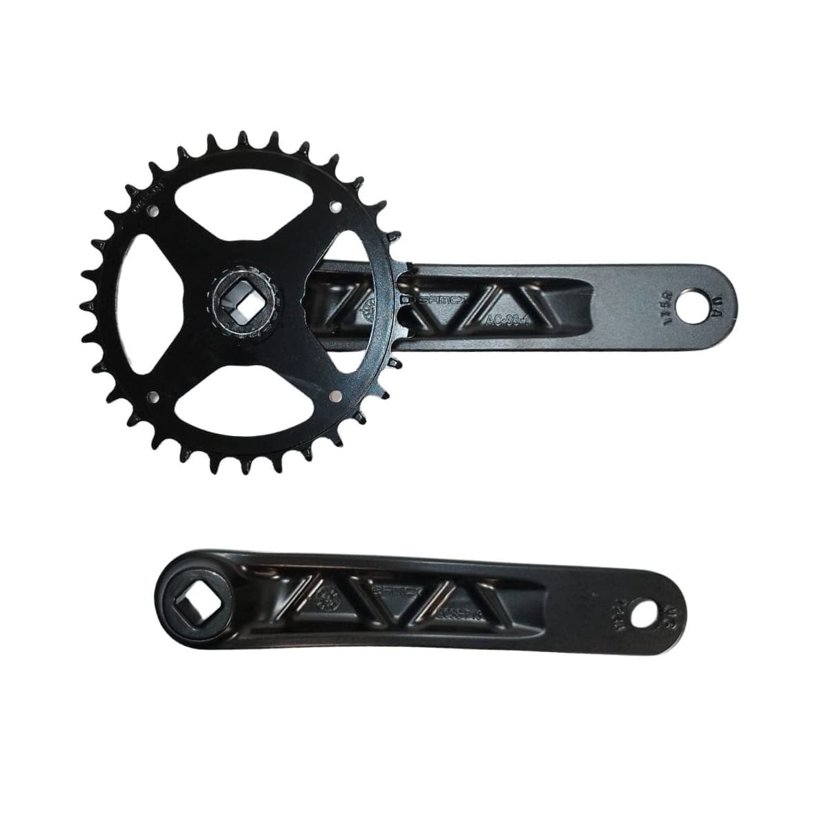 Pedivela Alumínio Single Samox 32D Preto 175mm