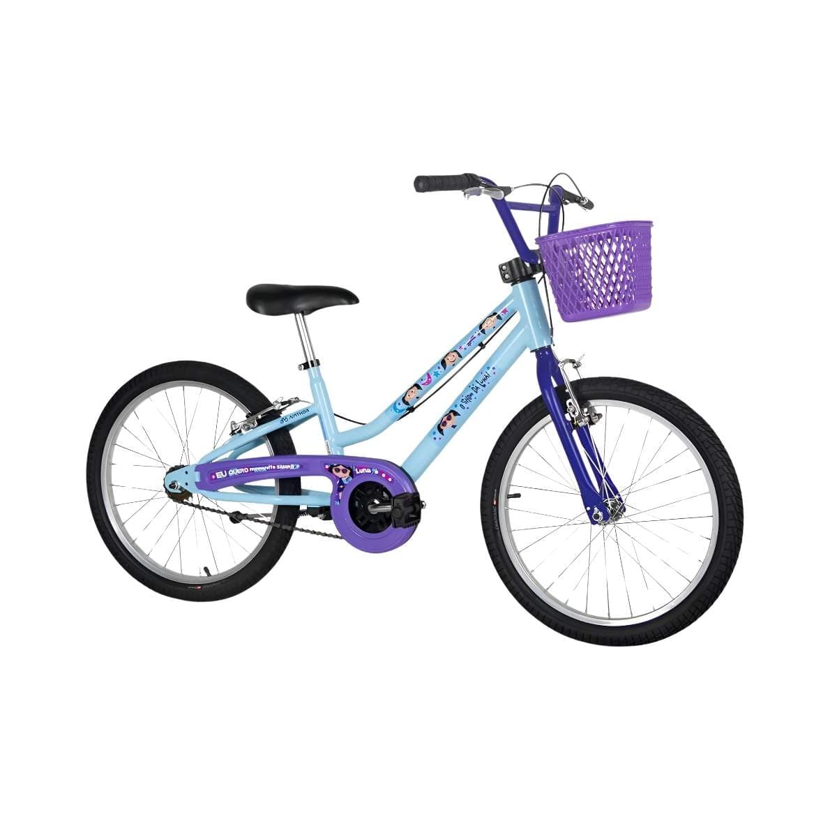 Bicicleta Aro 20 Nathor Show da Luna Azul e Roxo