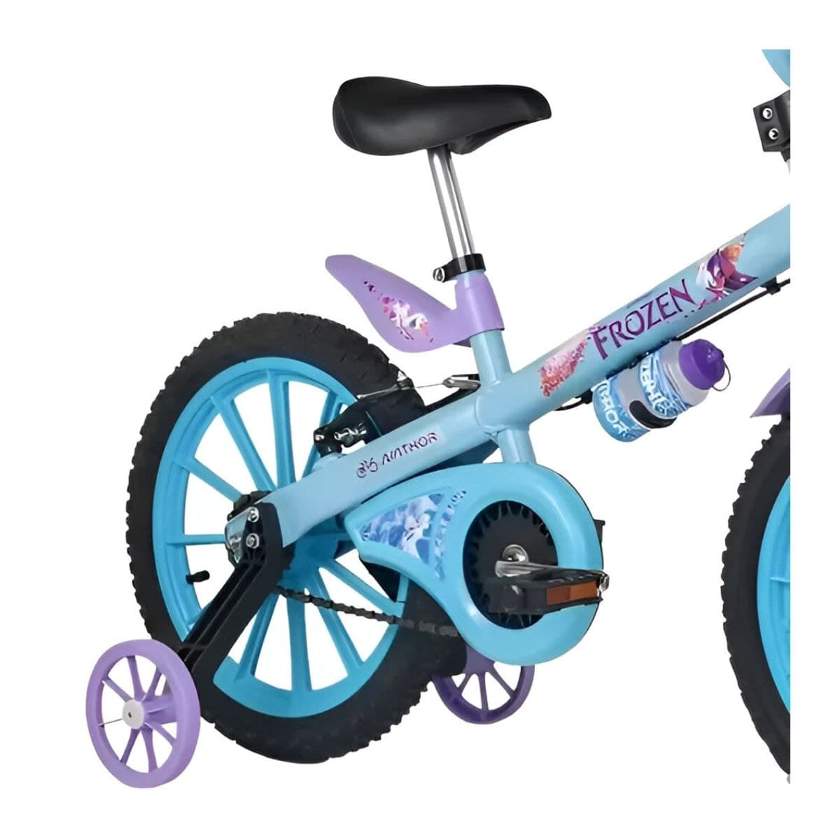 Bicicleta Aro 16 Nathor Frozen Azul e Roxo