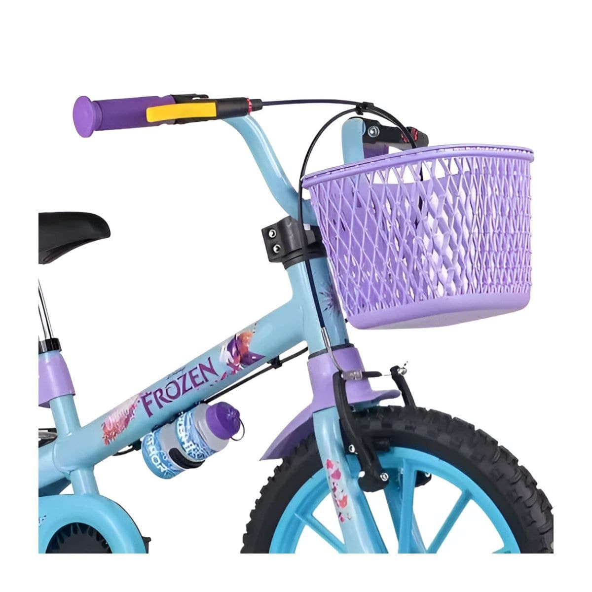 Bicicleta Aro 16 Nathor Frozen Azul e Roxo