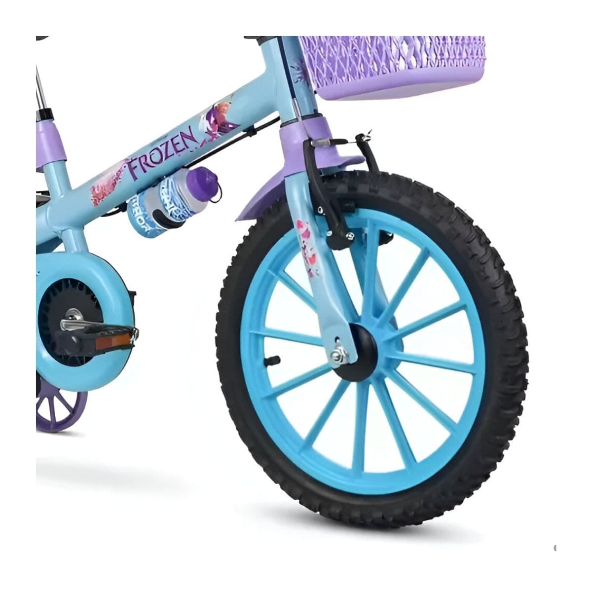 Bicicleta Aro 16 Nathor Frozen Azul e Roxo