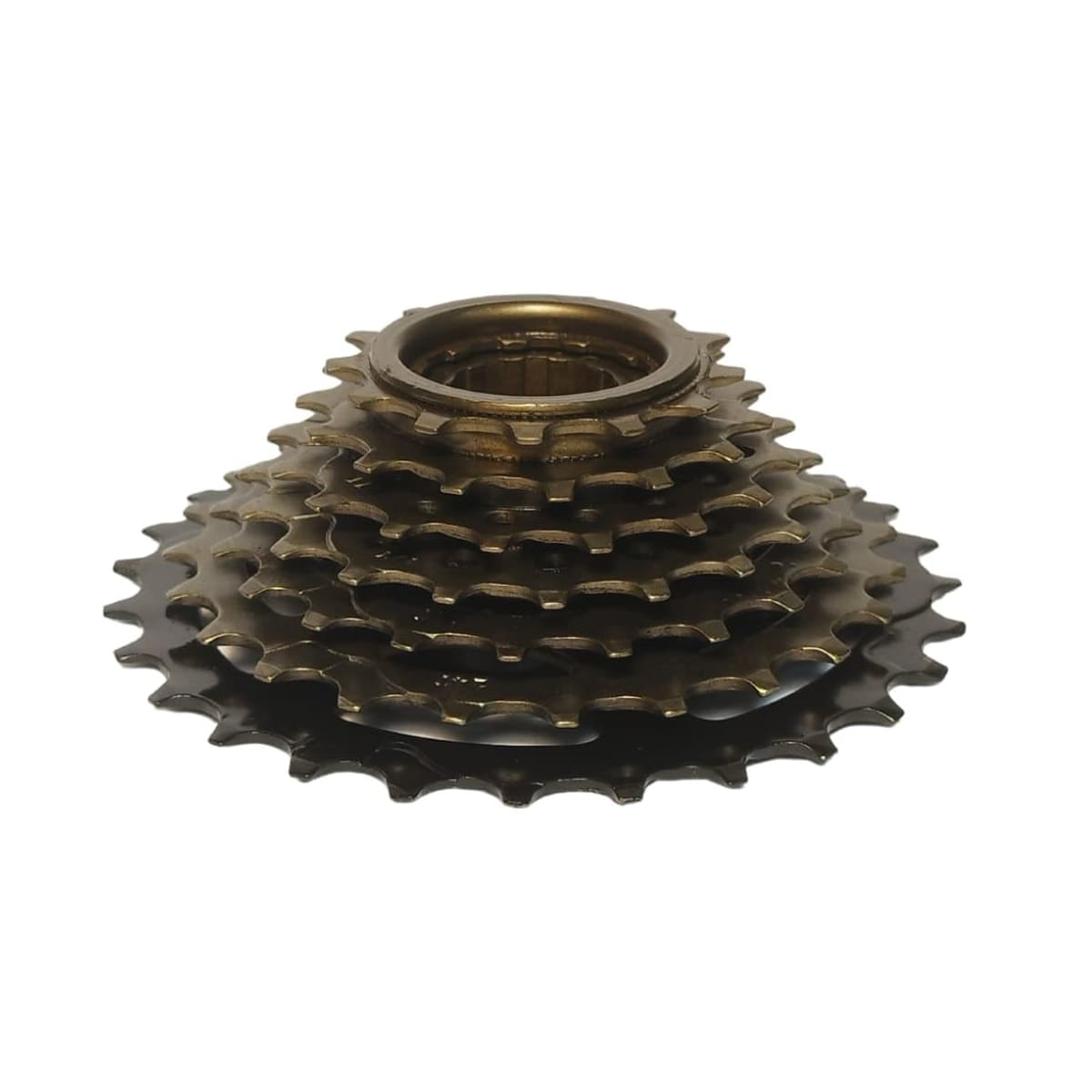 Roda Livre Catraca 7V Paco Index Dourado com Preto 13/28D