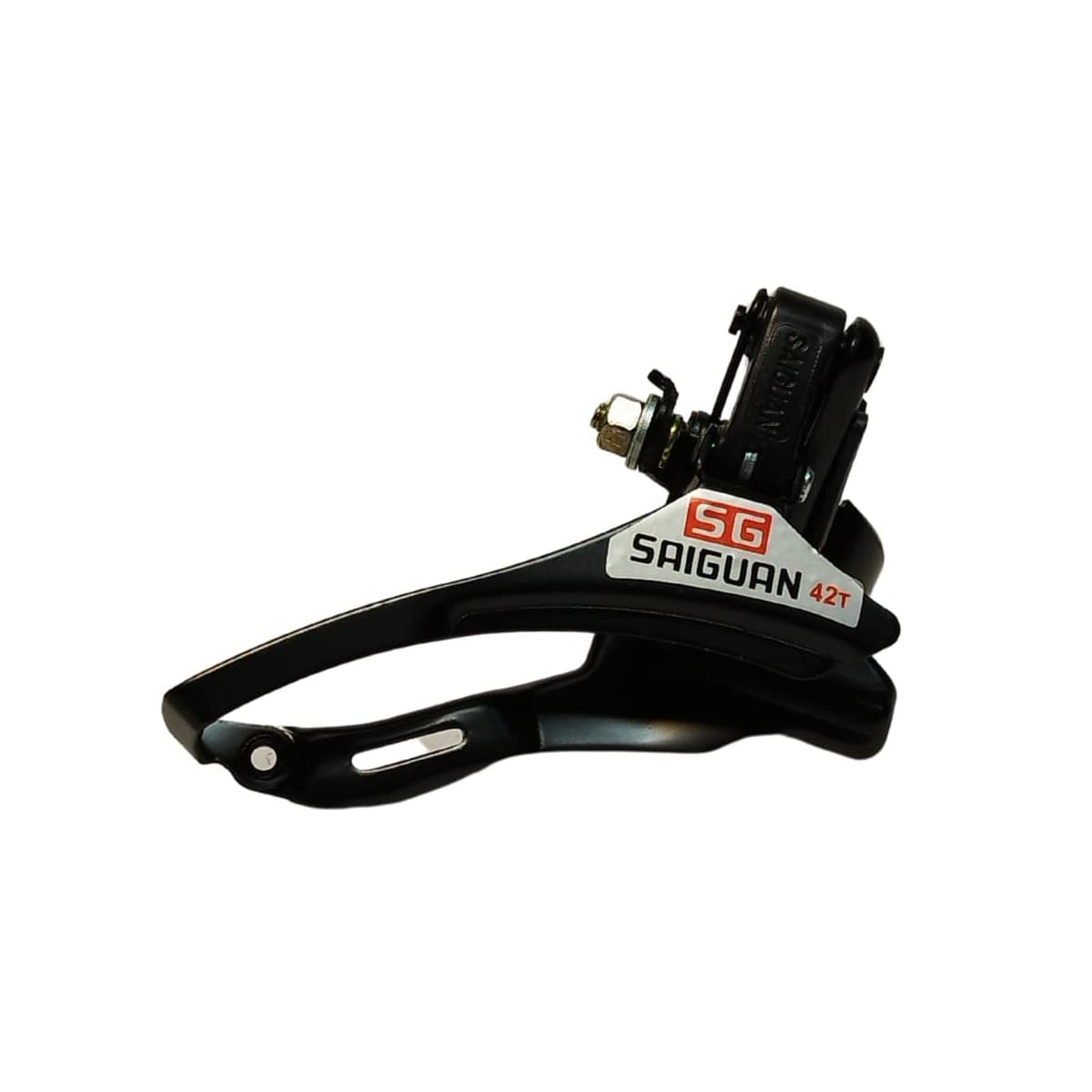 Cambio Dianteiro Saiguan QD-08A 31,8mm Puxa Por Cima Preto Para Pedivela Reduzido