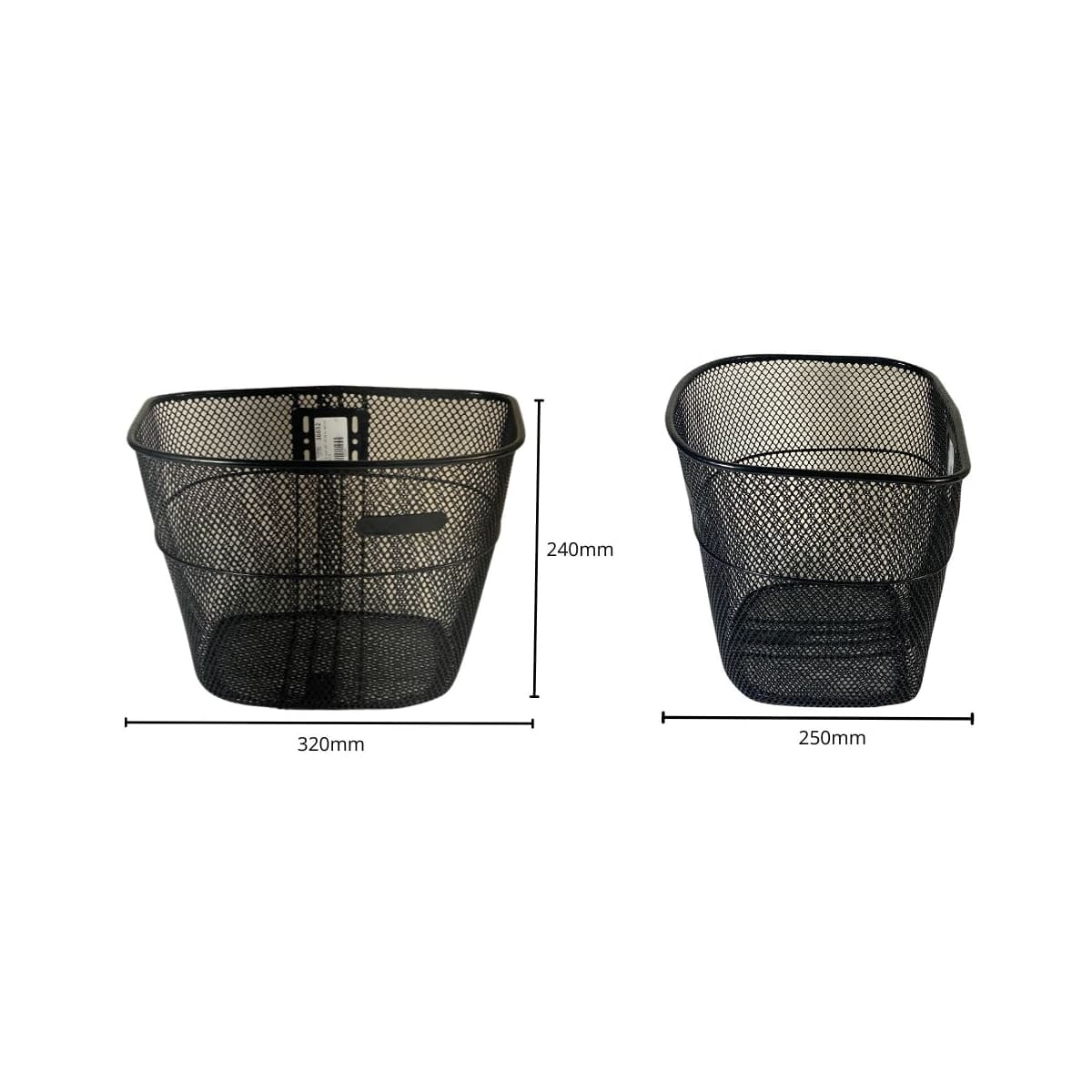 Cesta de Bicicleta Alta Média Aro 26 Importado Aço Preto