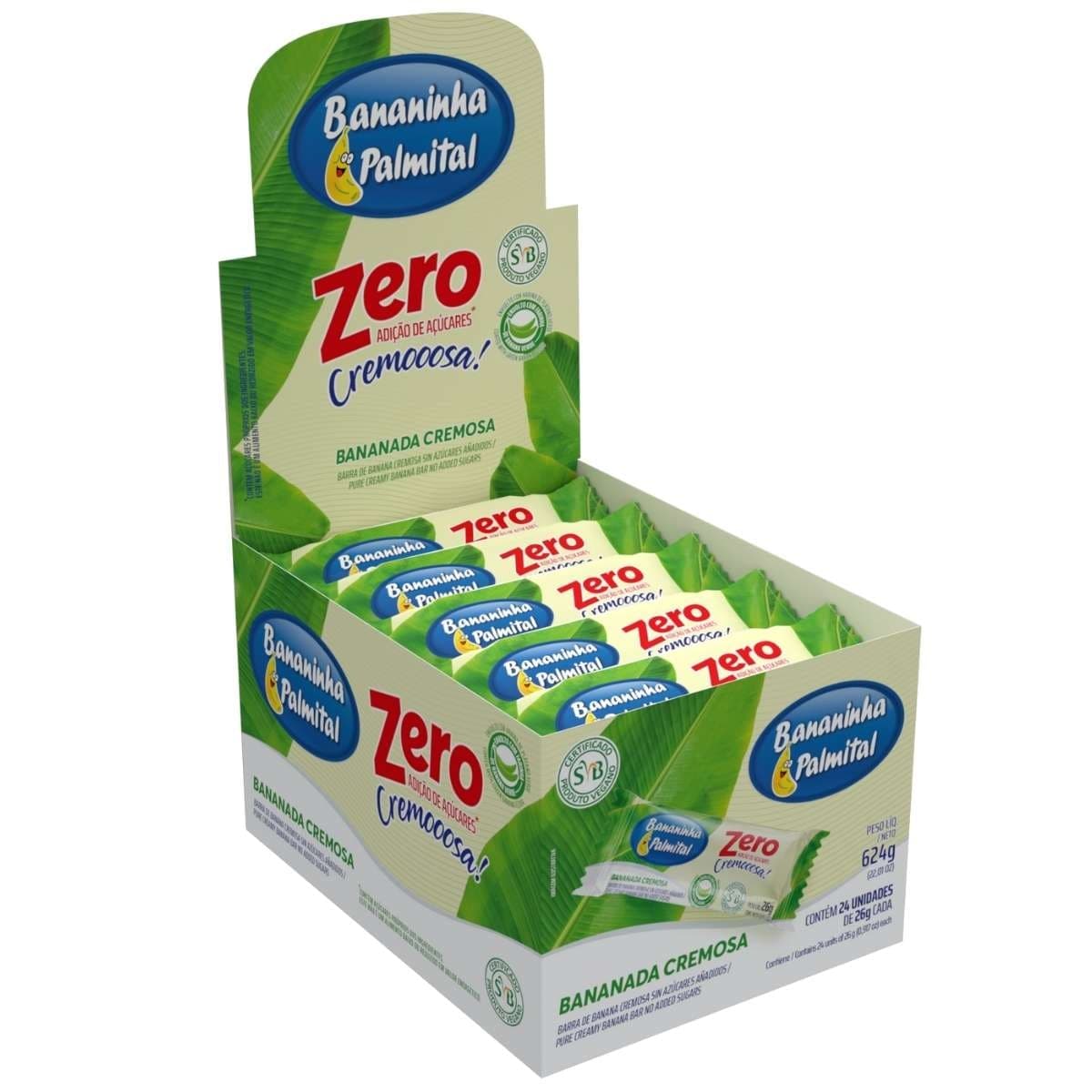 Suplemento Palmital Bananinha Zero Açucar ( 24 Unidades )