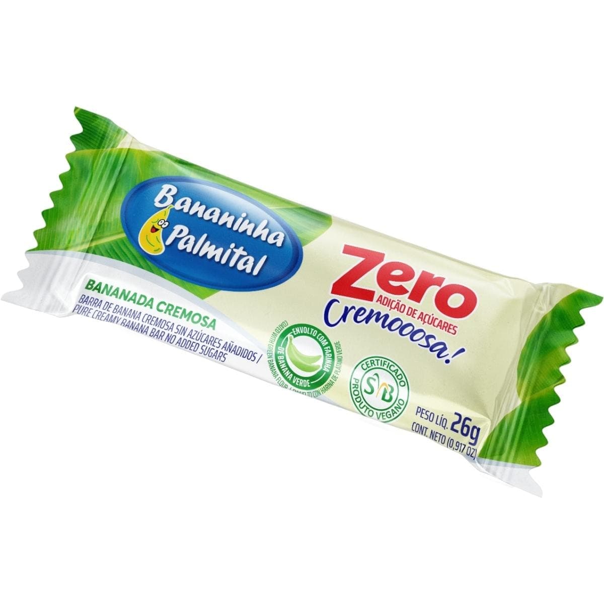 Suplemento Palmital Bananinha Zero Açucar ( 24 Unidades )