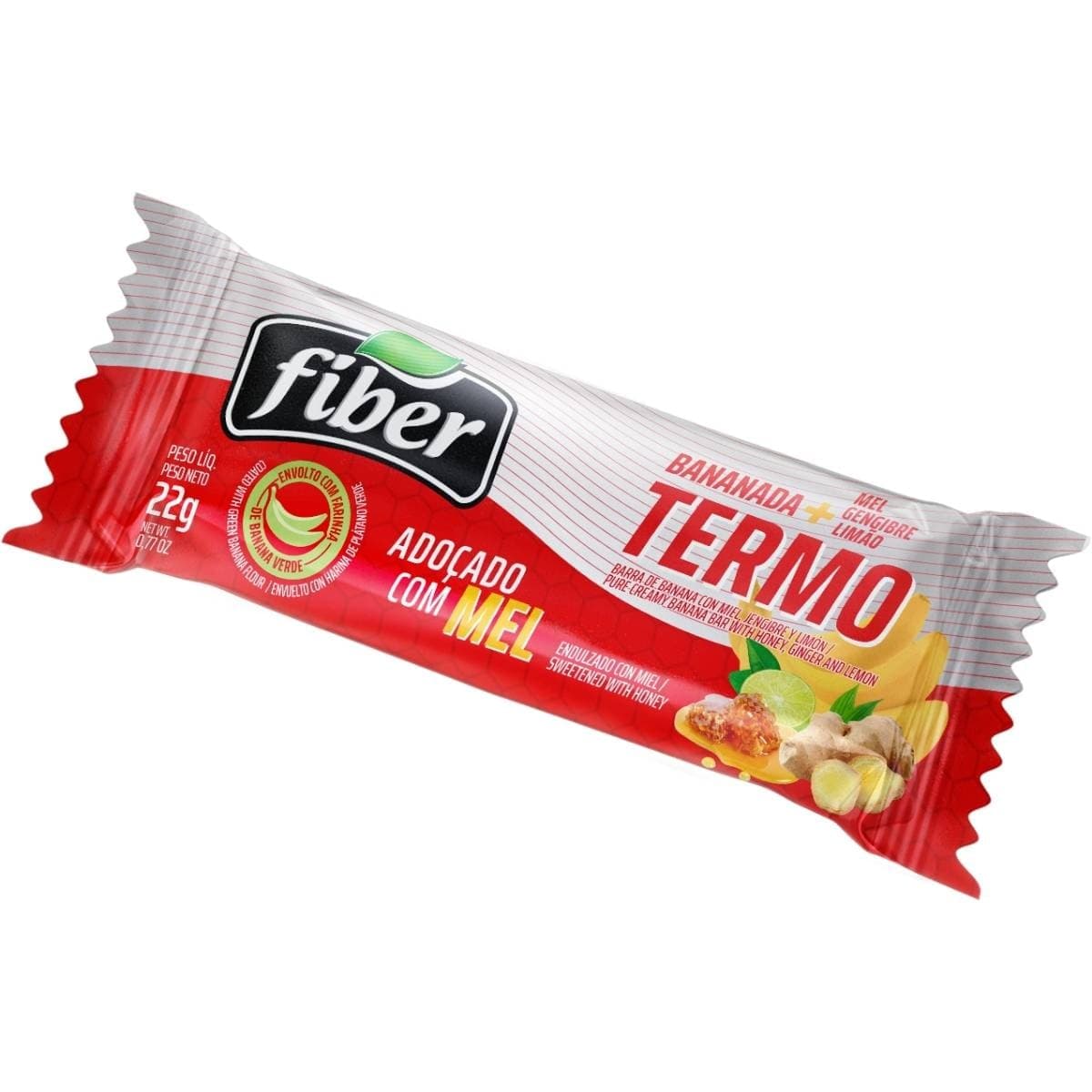 Suplemento Fiber Barra Cereal Termo Banana ( 24 Unidades )