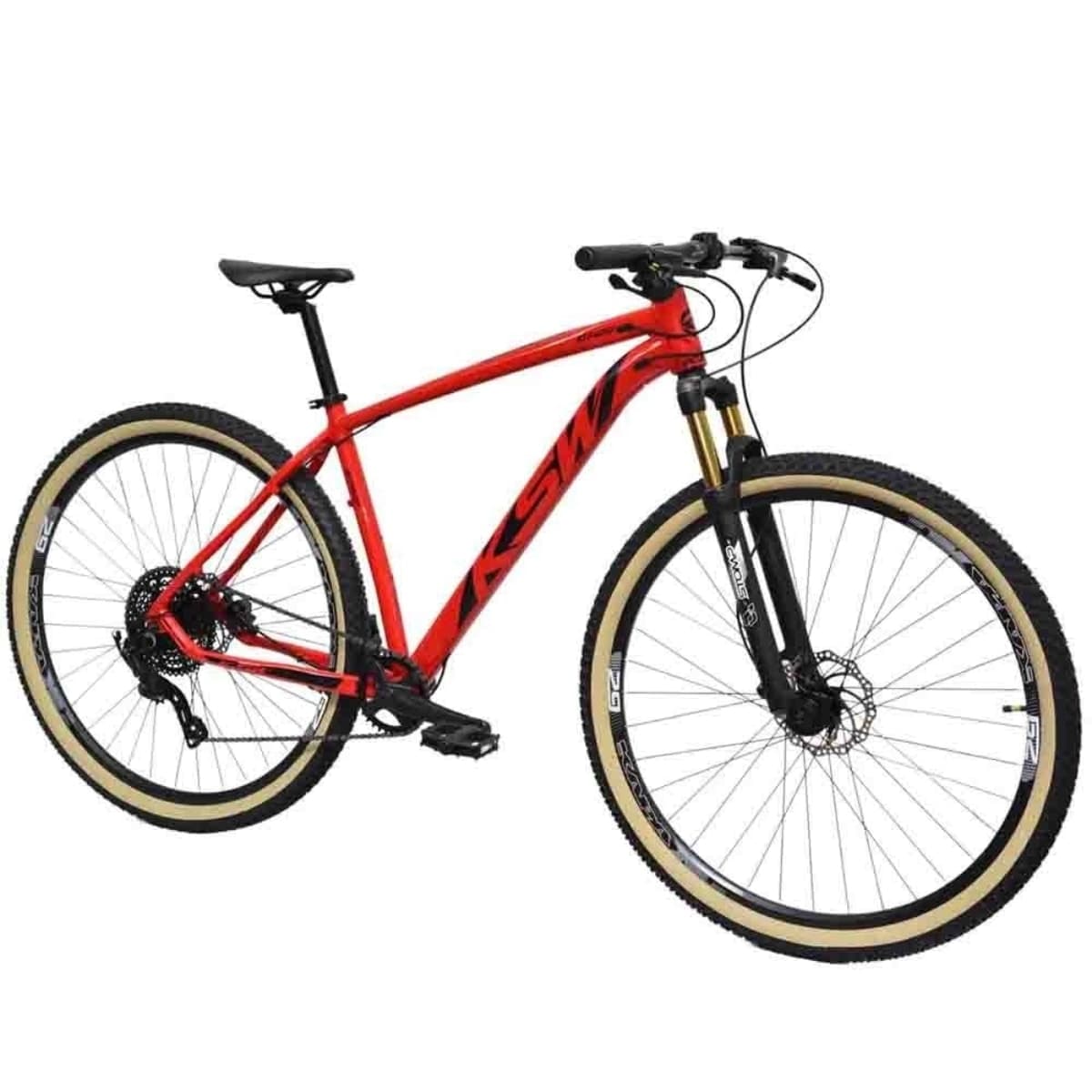 Bicicleta Aro 29 KSW XLT 400 1x9 Velocidades Microshift