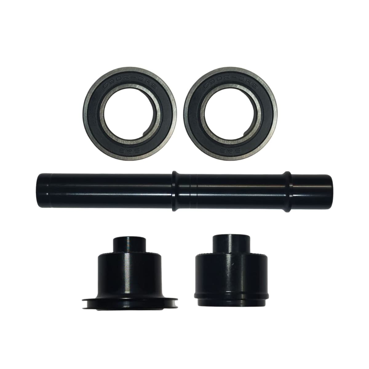 Eixo Traseiro Kapa 125mm Alumínio 7075 Preto Grosso 12mm