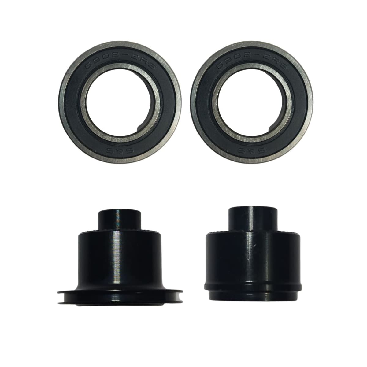 Eixo Traseiro Kapa 125mm Alumínio 7075 Preto Grosso 12mm