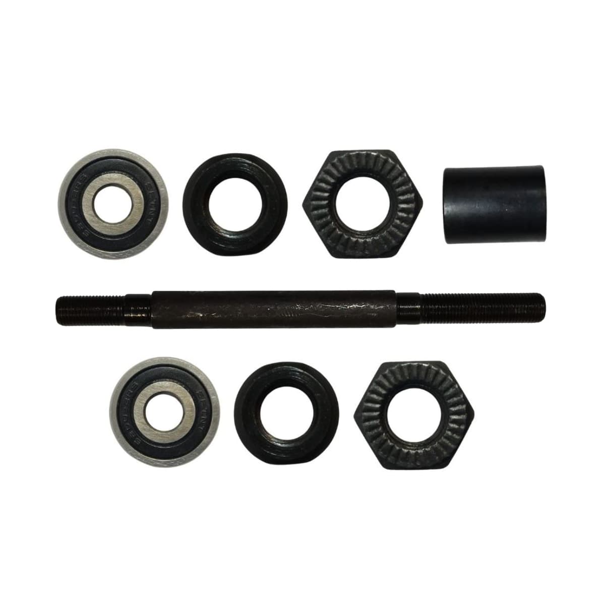 Eixo Traseiro Saiguan 145mm Aço Preto Grosso 3/8 Com Blocagem