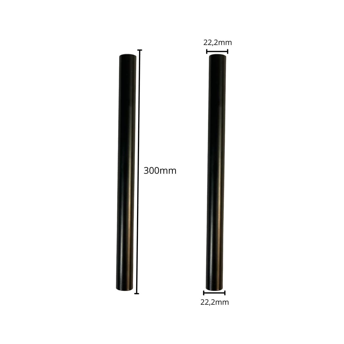 Canote de Selim Pro Roll Aço 22,2mm X 300mm Preto