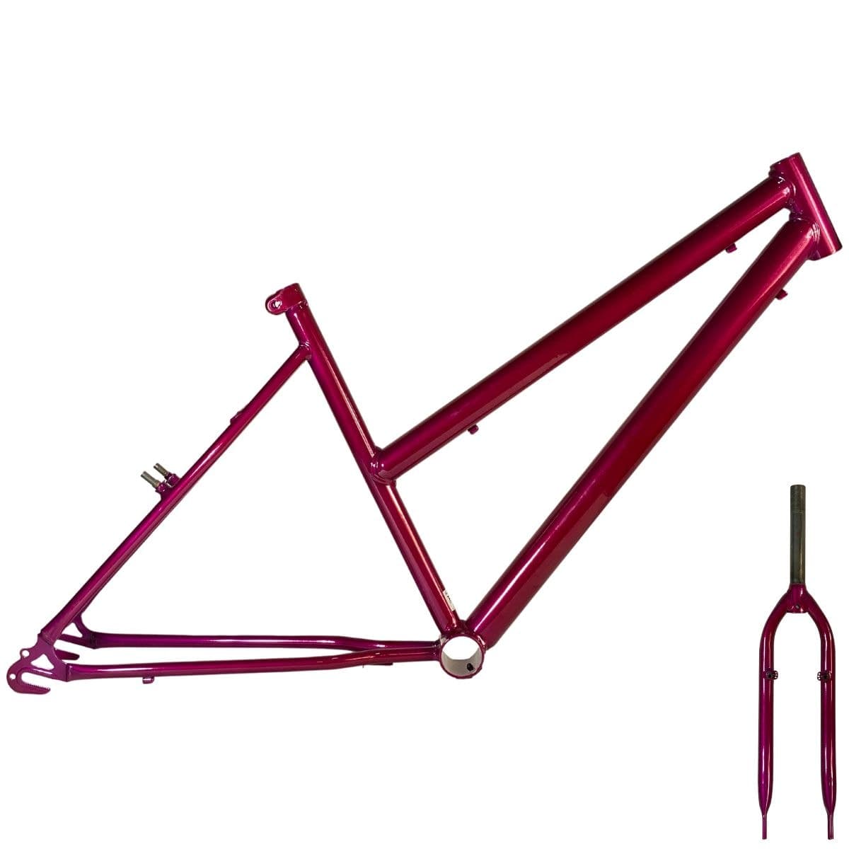 Quadro de Bicicleta 26 MTB Samy Flower Com Garfo