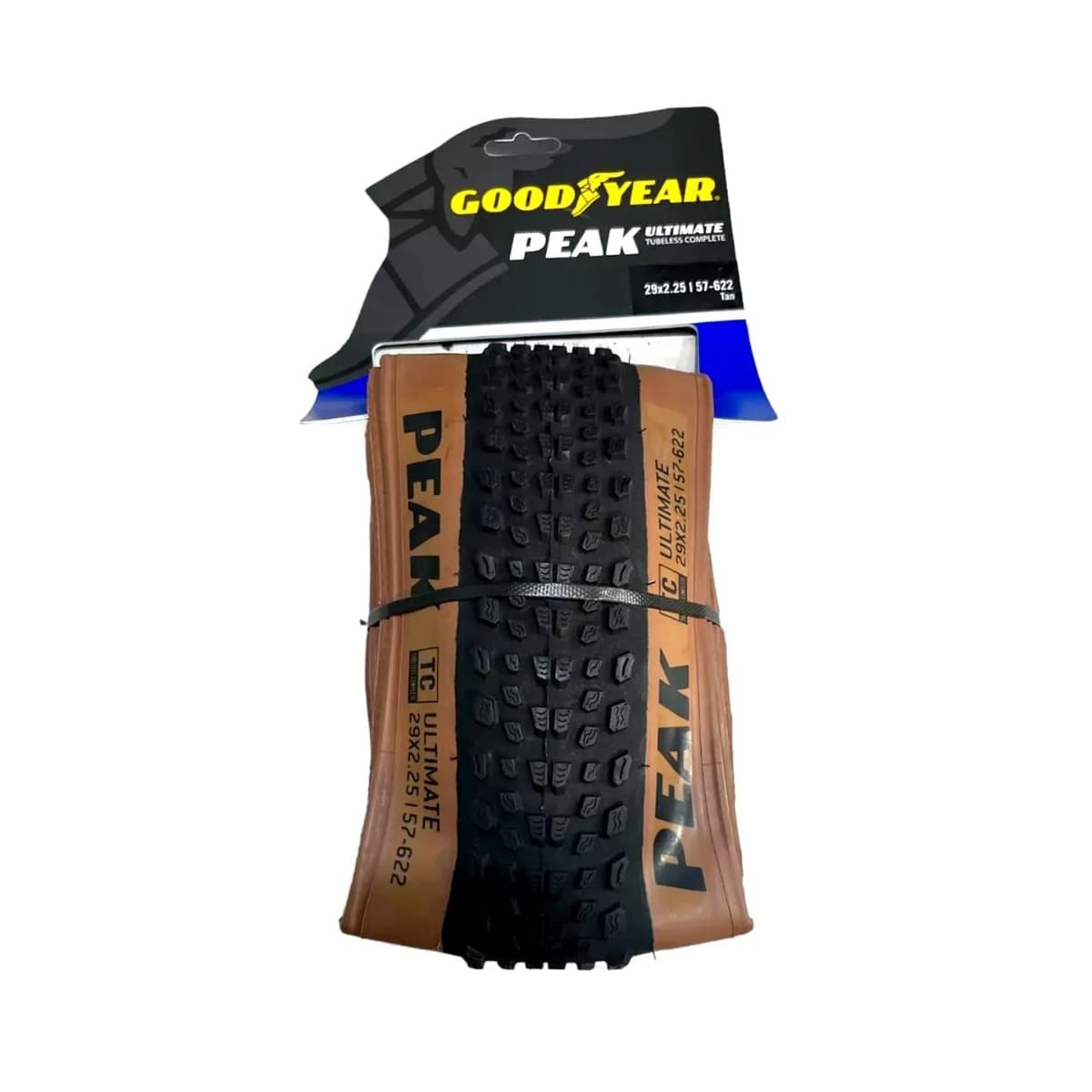 Pneu 29x2.25 Good Year Peak Tubeless Complete Preto Faixa Marrom